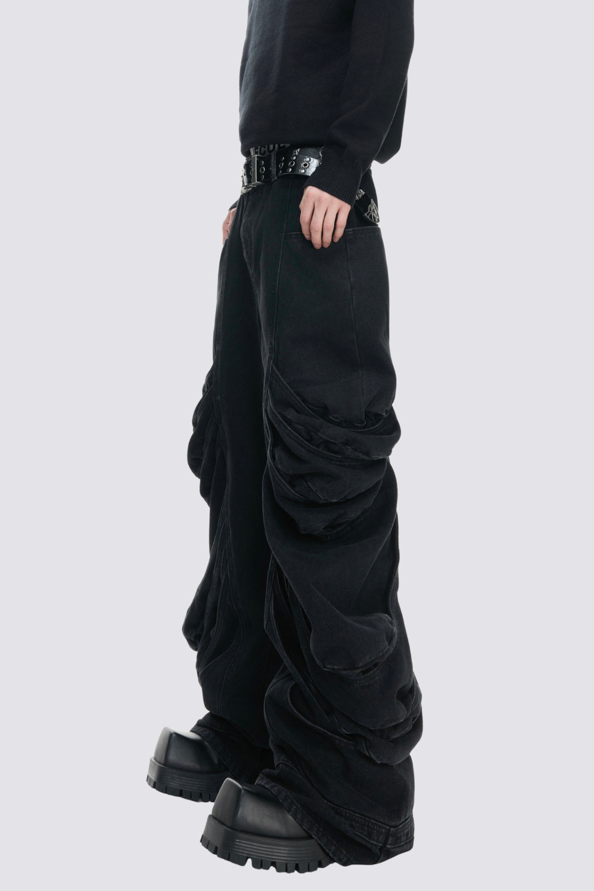 Urban Torque Barrel Stacked Jeans