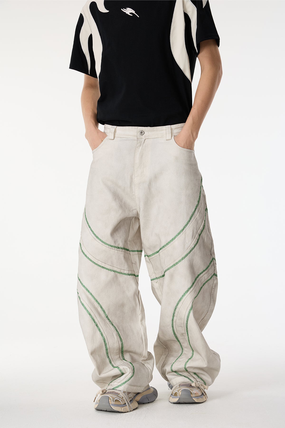 Urban Track Deconstructed Wide Leg Pants