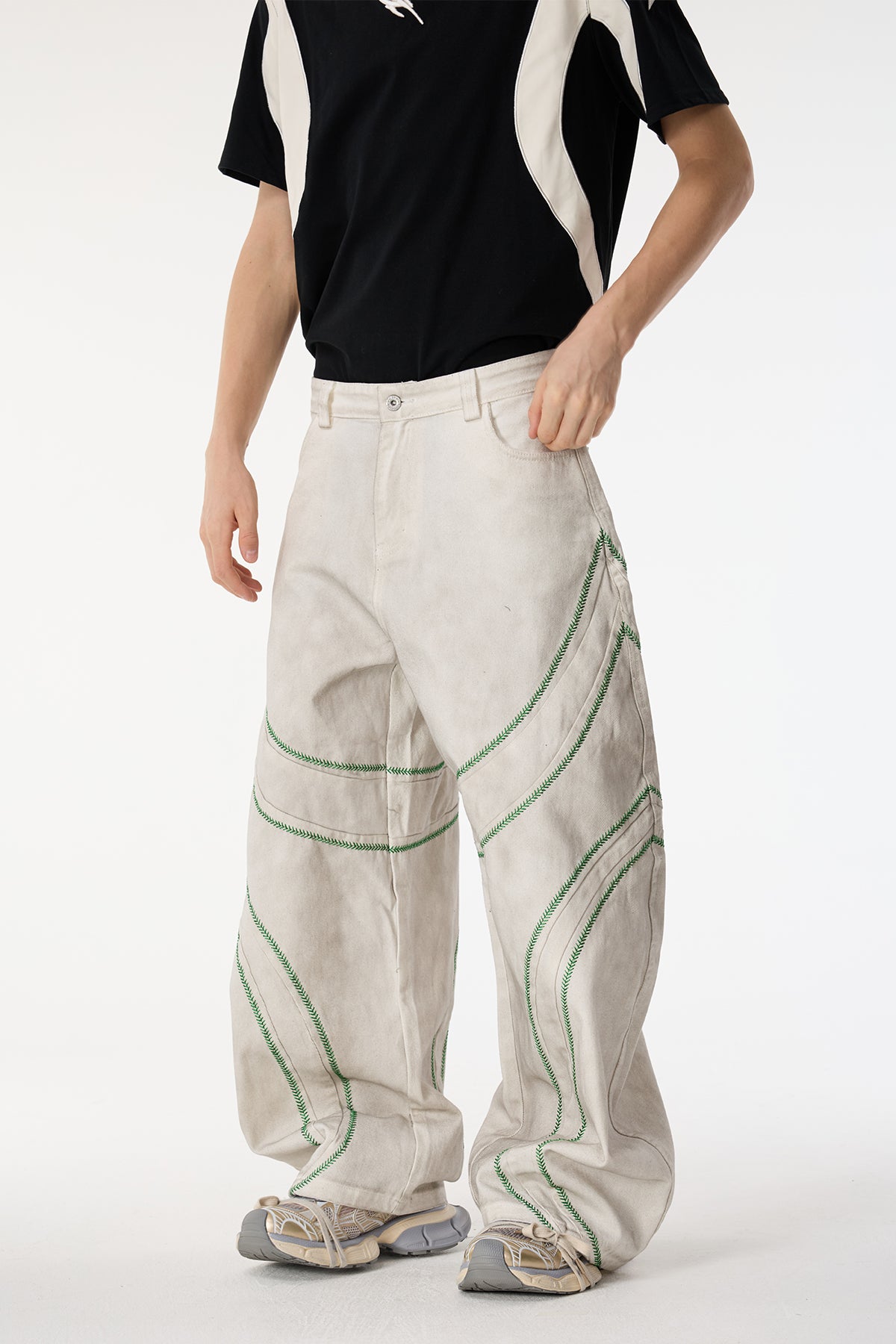 Urban Track Deconstructed Wide Leg Pants