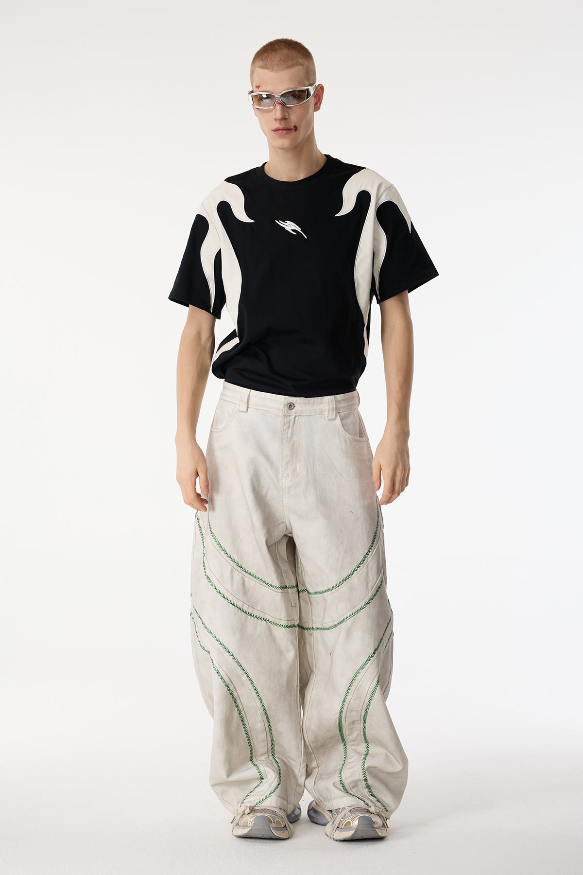 Urban Track Deconstructed Wide Leg Pants