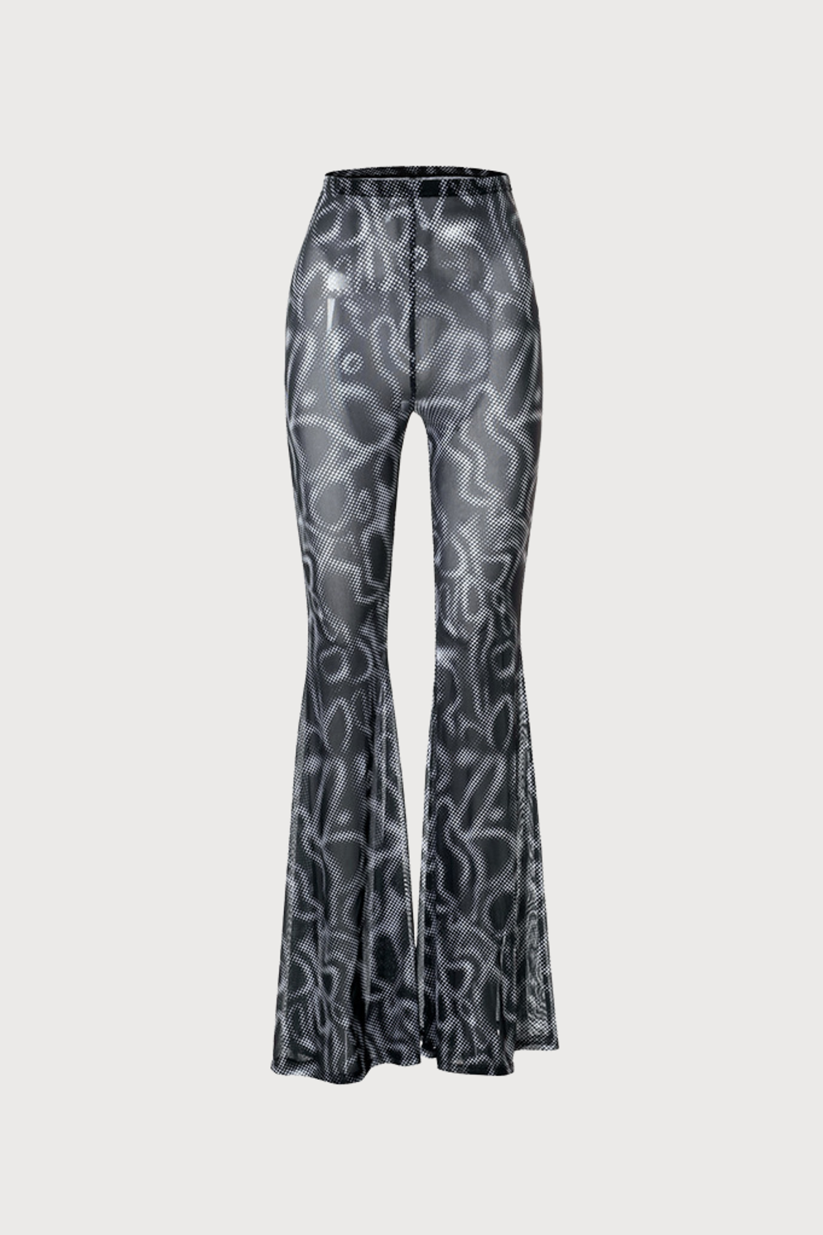 Urban Flow Bootcut High Rise Water Ripples Mesh Pants