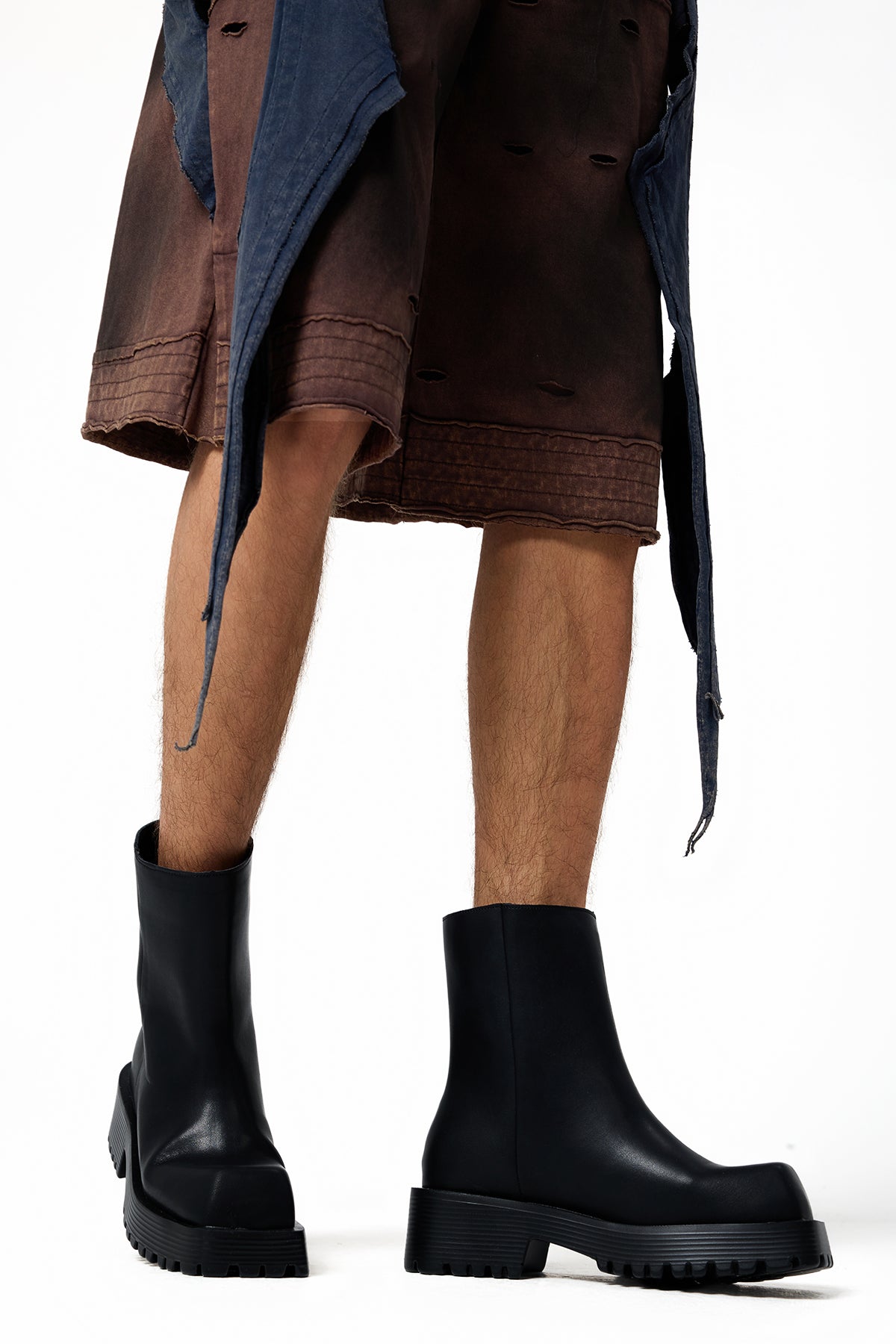 Urban Glare Leather Boots