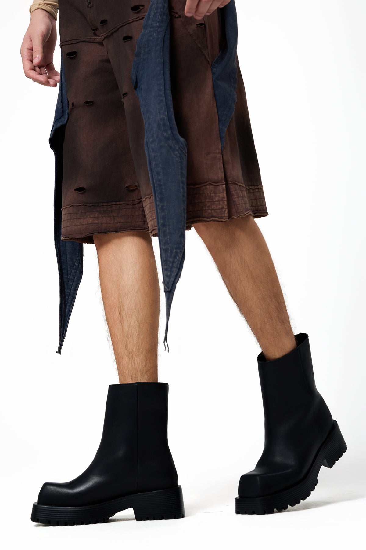 Urban Glare Leather Boots