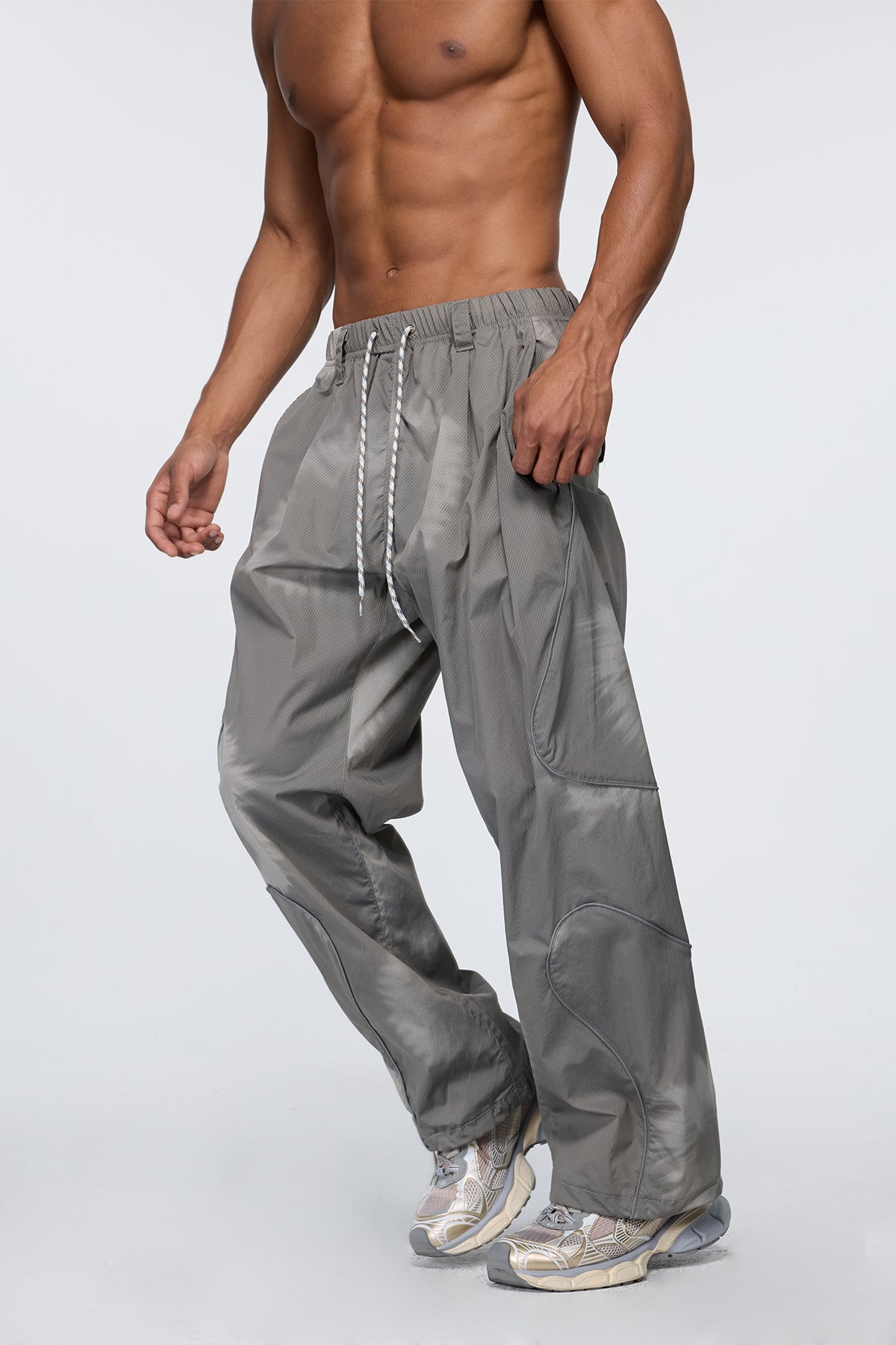 Utility Circuit Reflective Wide Leg Pants