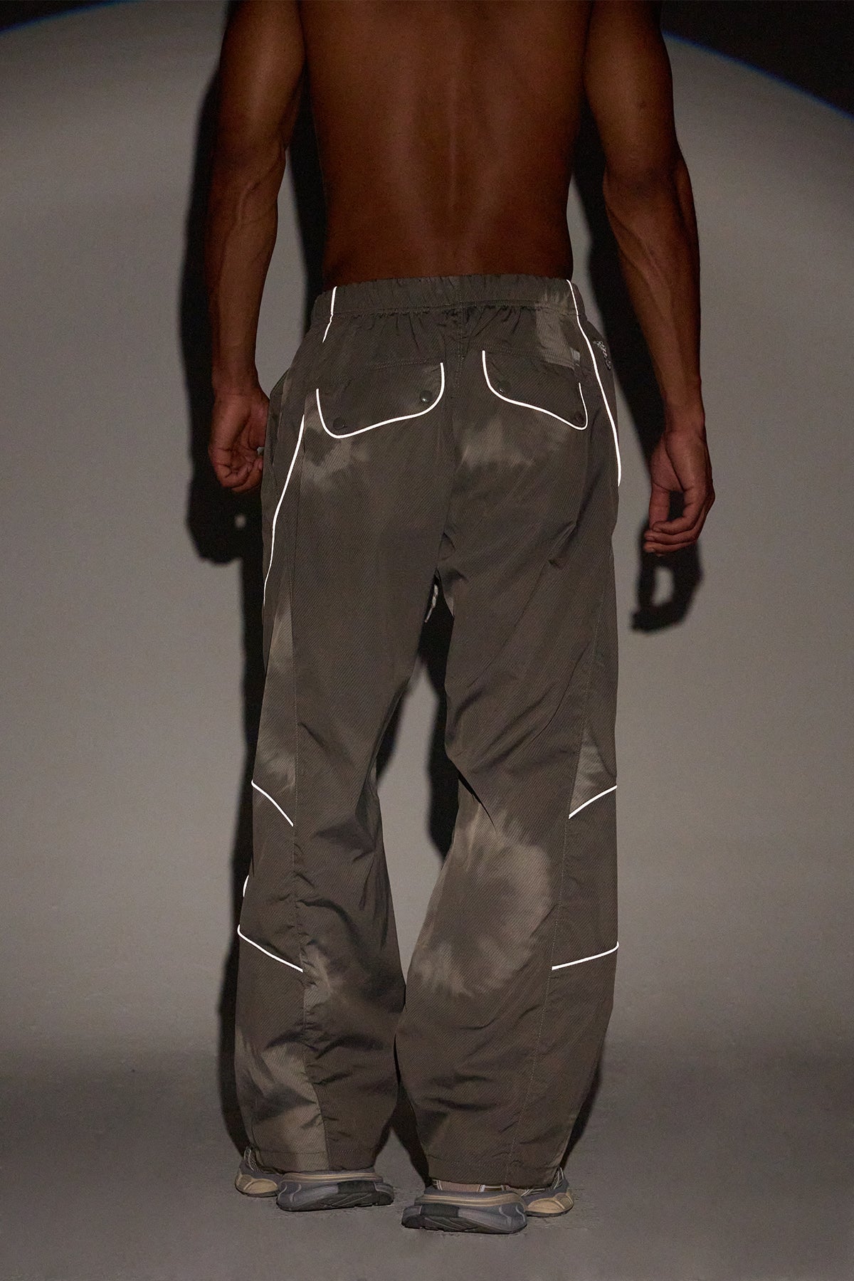 Utility Circuit Reflective Wide Leg Pants