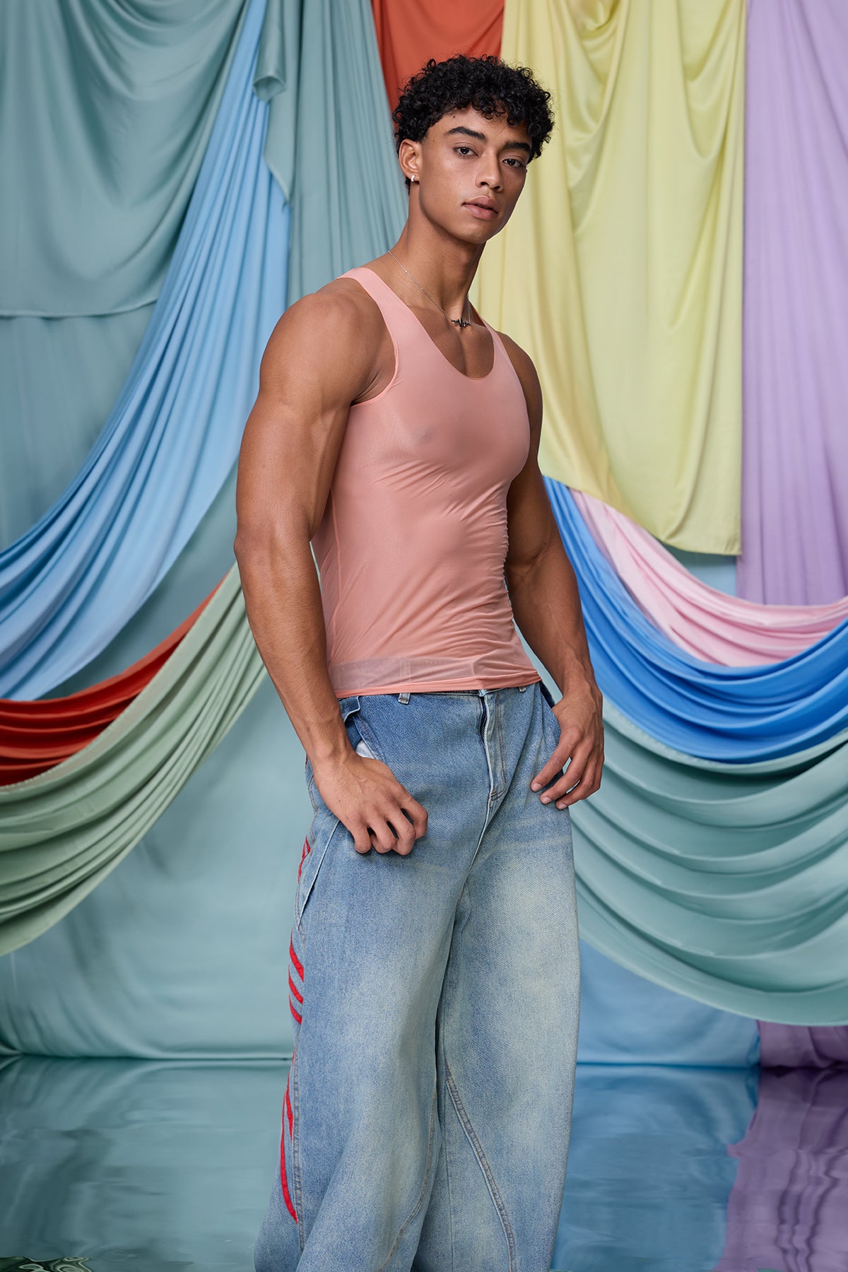 Vapor Logic Tank Top Orange