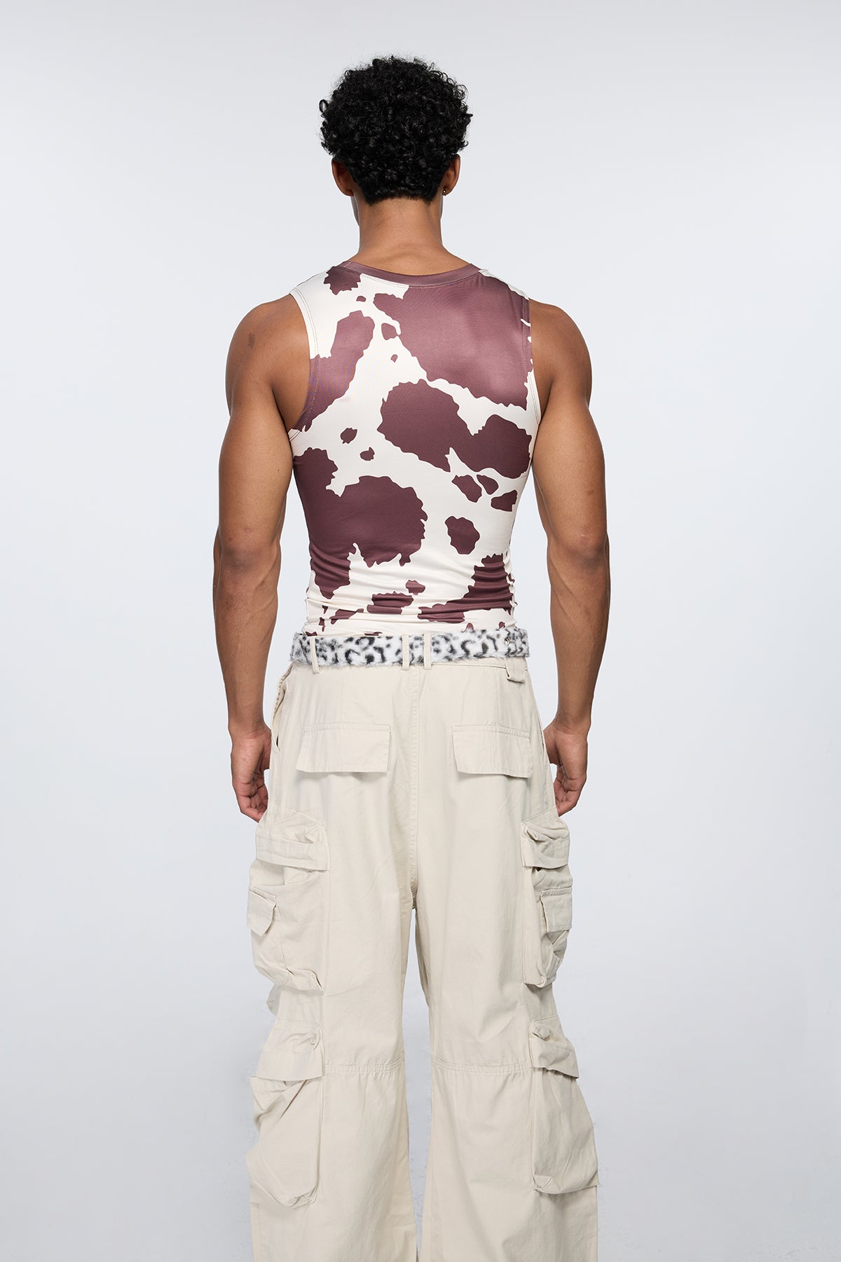 Vector Burn Print Tank Top