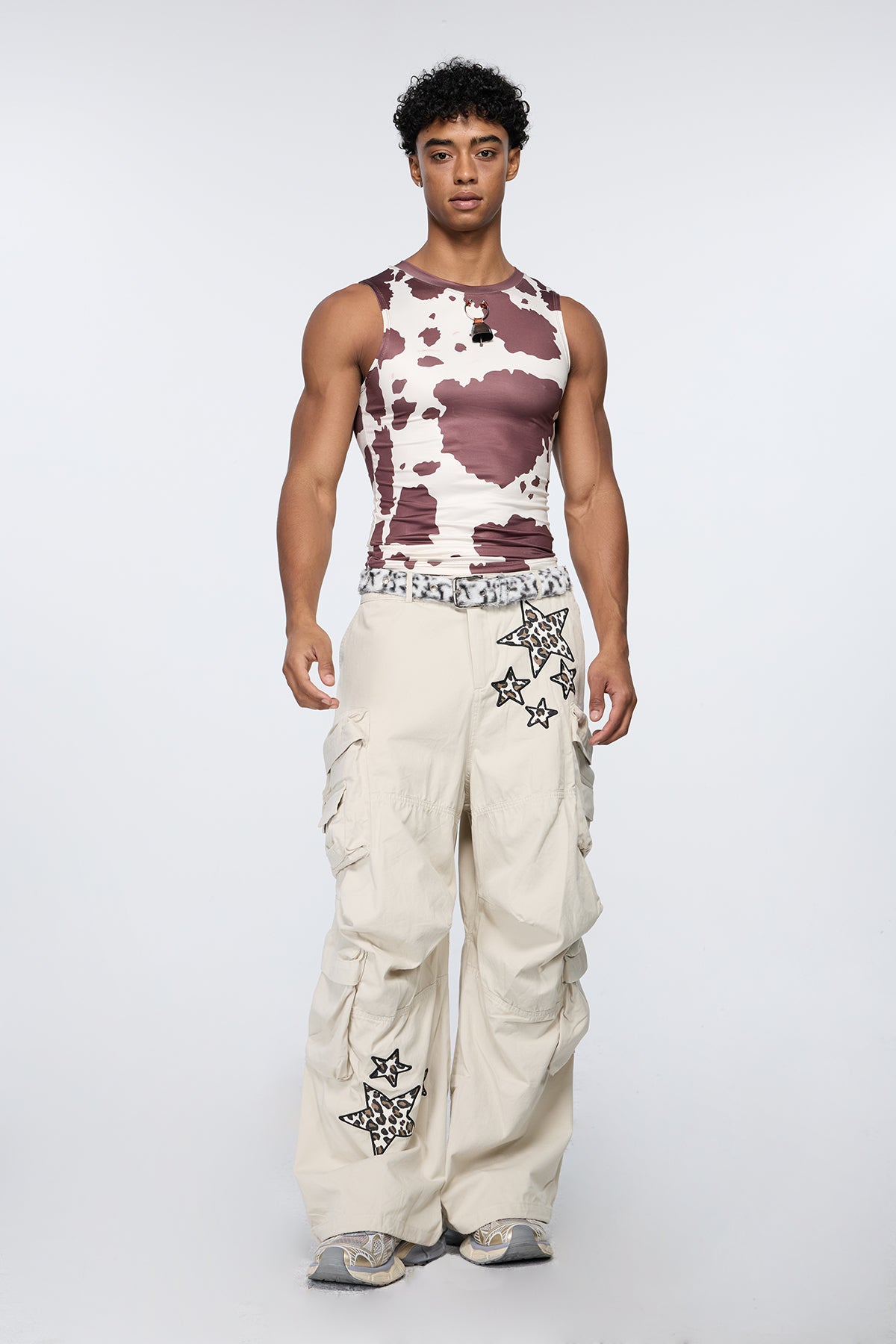 Vector Burn Print Tank Top