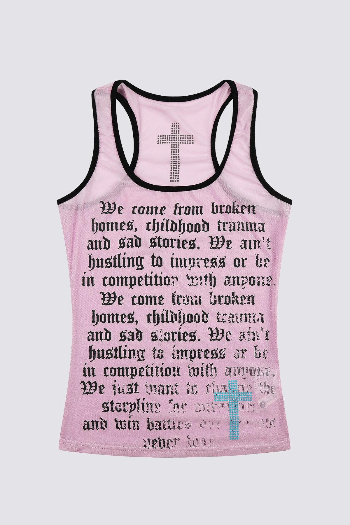 Vector Monolith Print Tank Top Pink