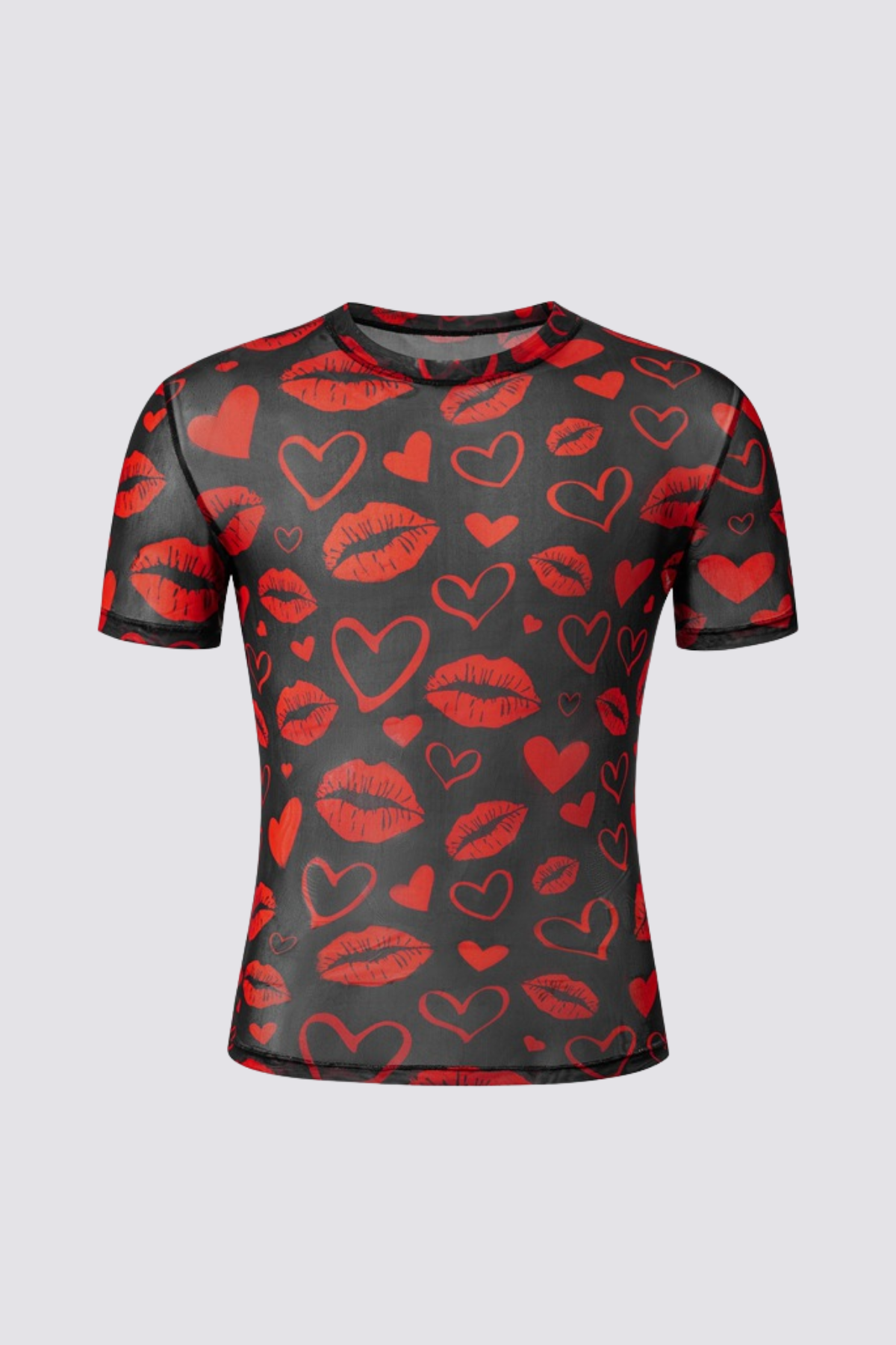 Vector Script Lip Print T-Shirt