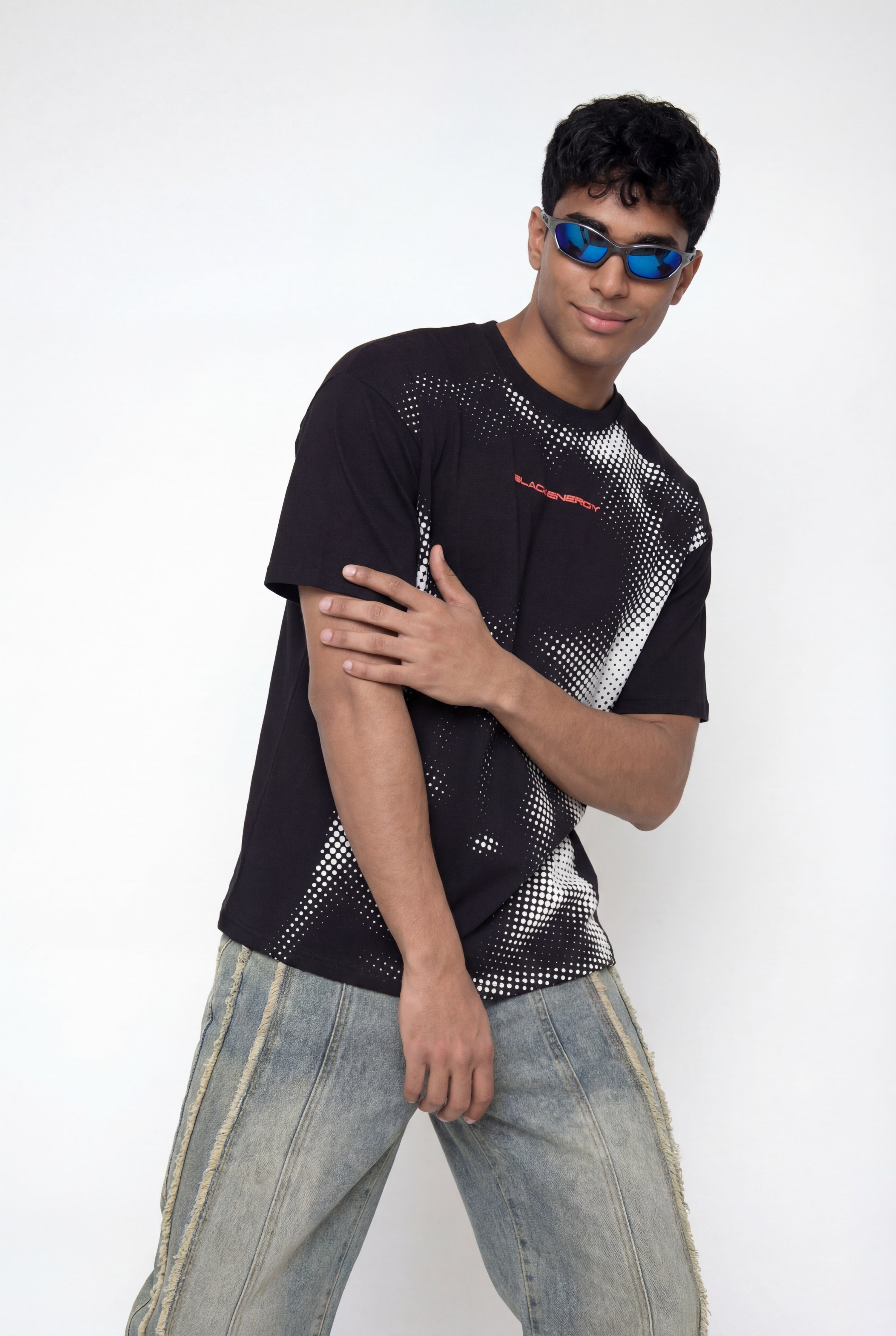 Veil Trace Print Top