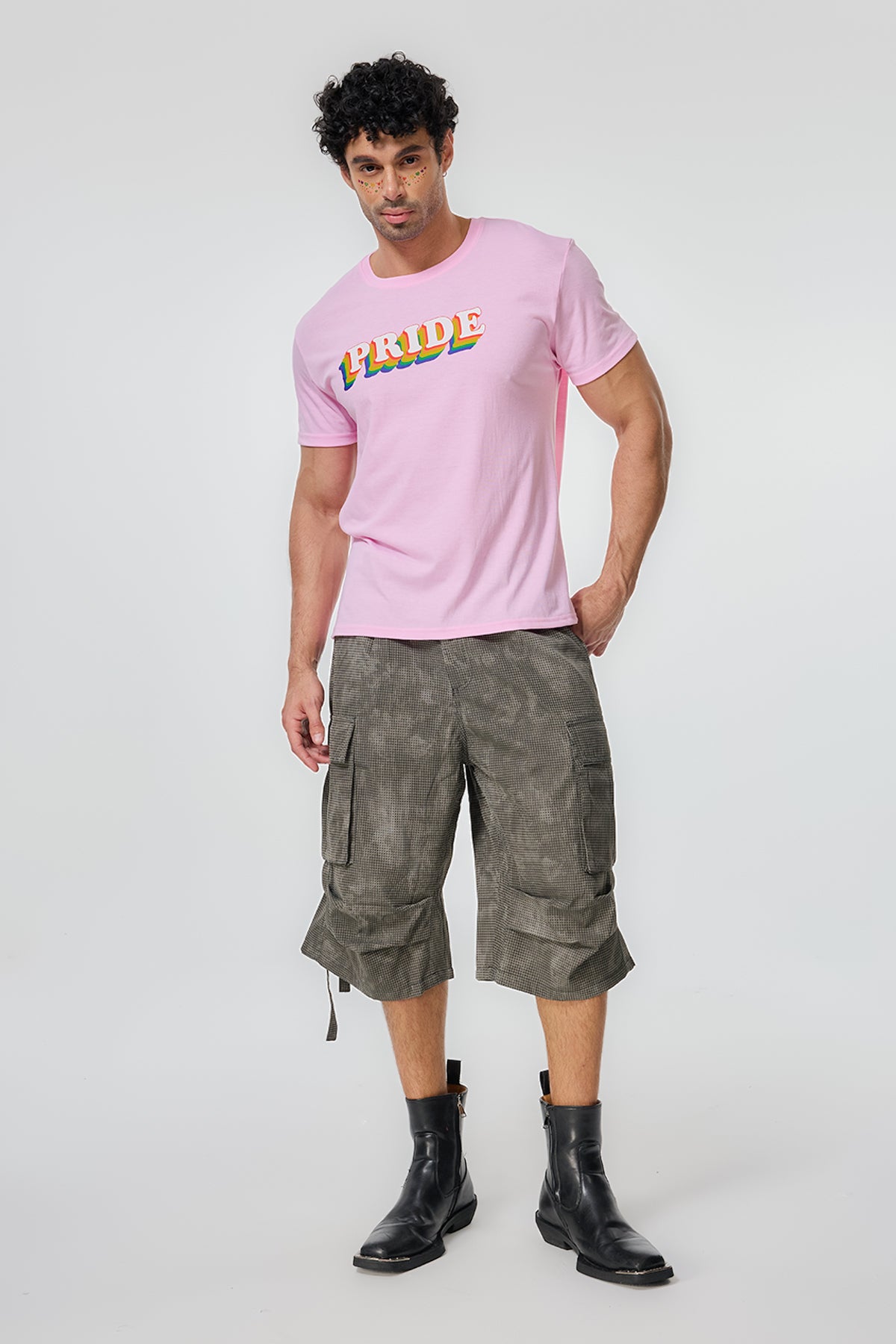Vivid March Print T-Shirt Pink