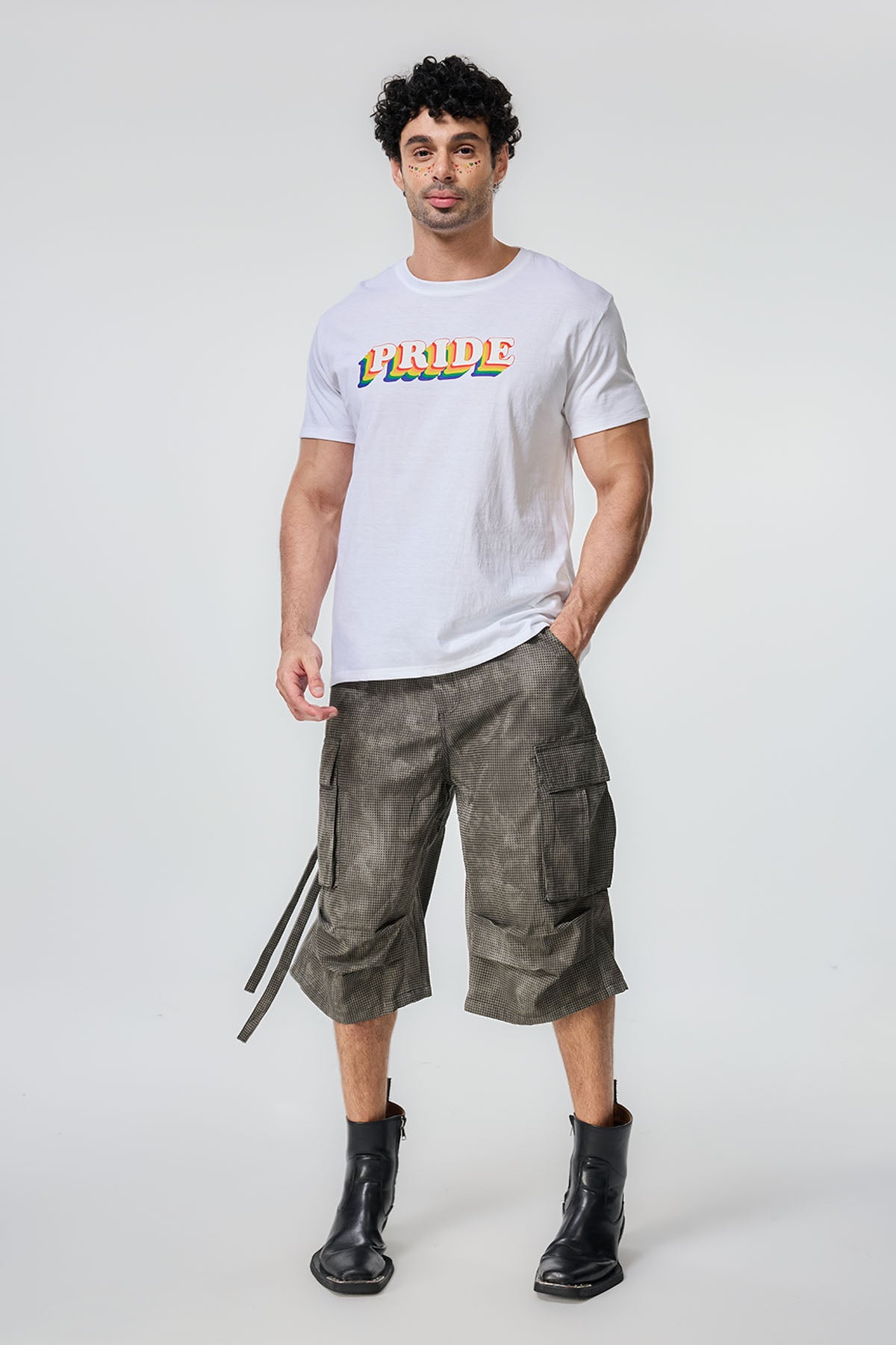 Vivid March Print T-Shirt White