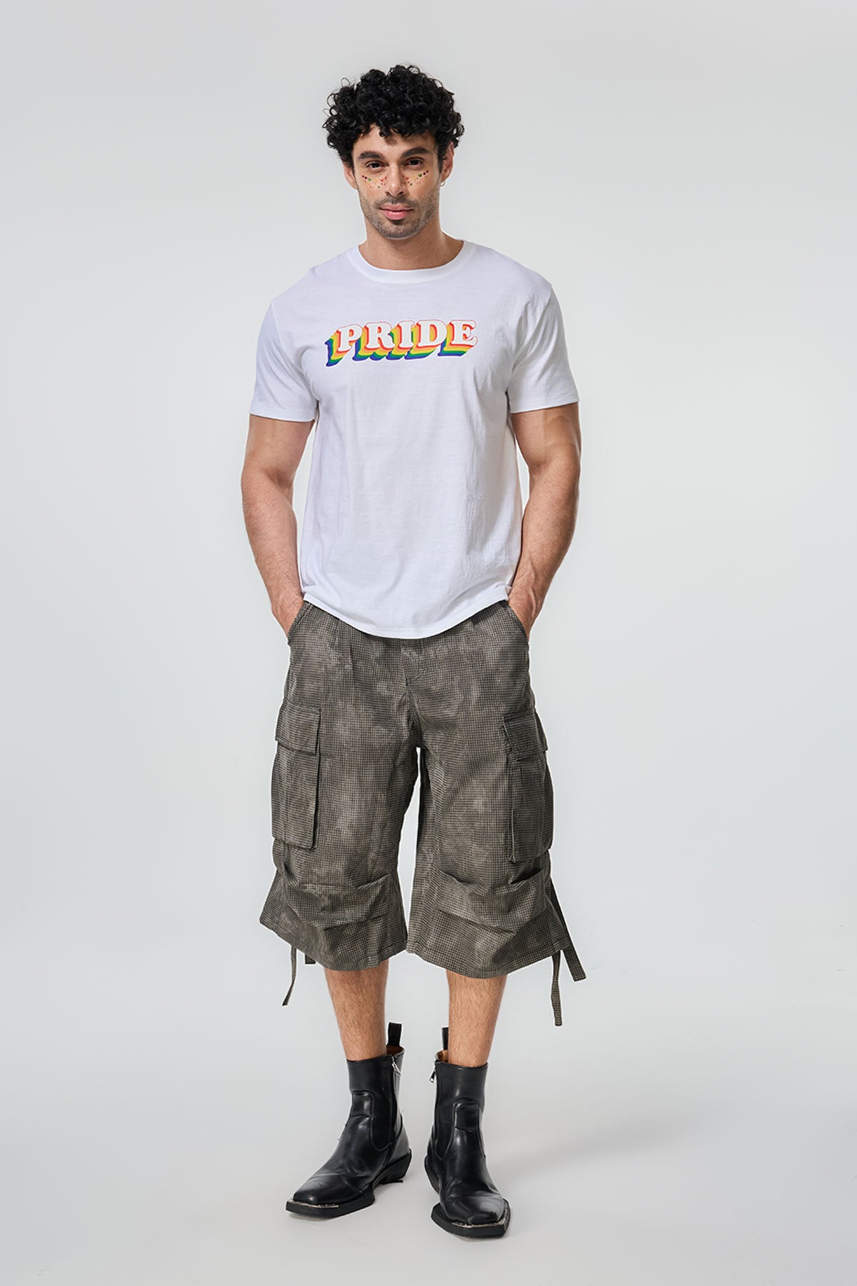 Vivid March Print T-Shirt White