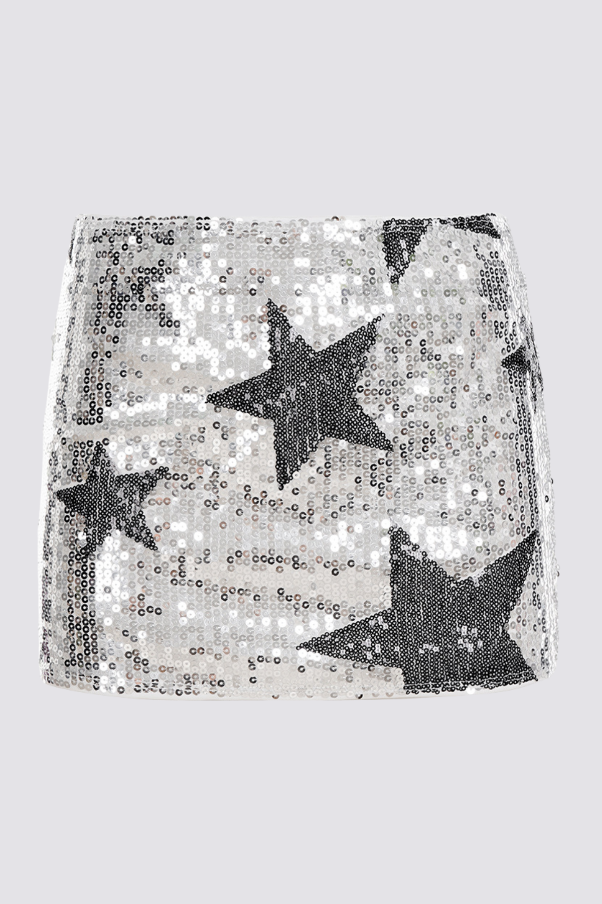 Vivid Stud Star Sequin Mini Skirt