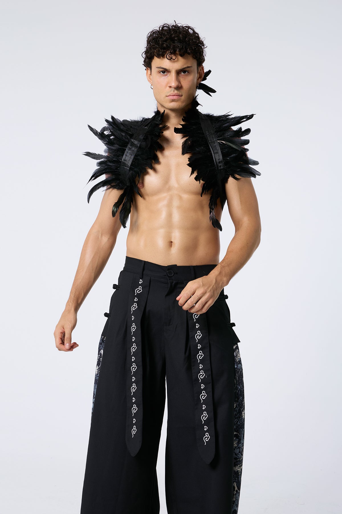 Void Anchor Gothic Feather Shrug