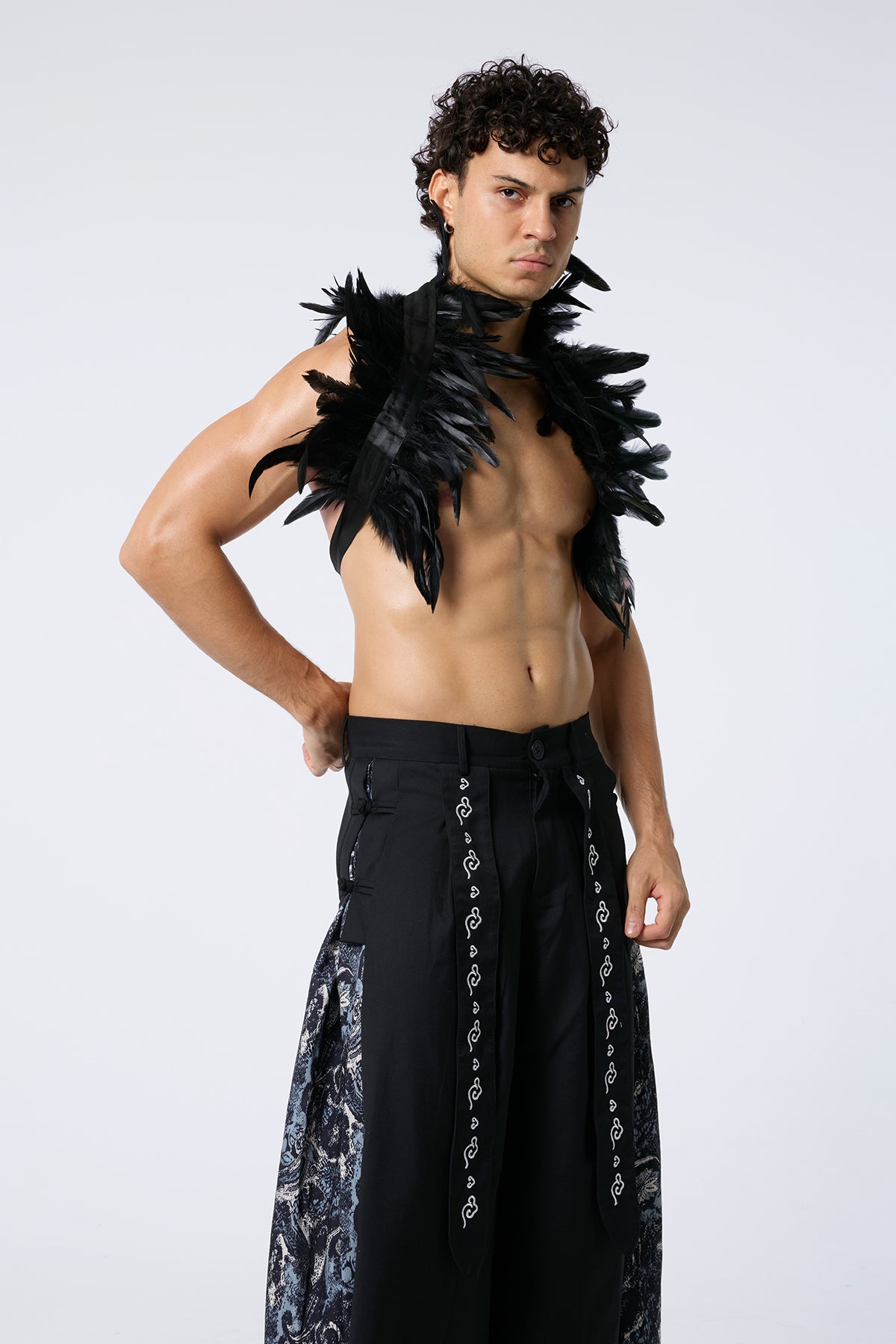 Void Anchor Gothic Feather Shrug