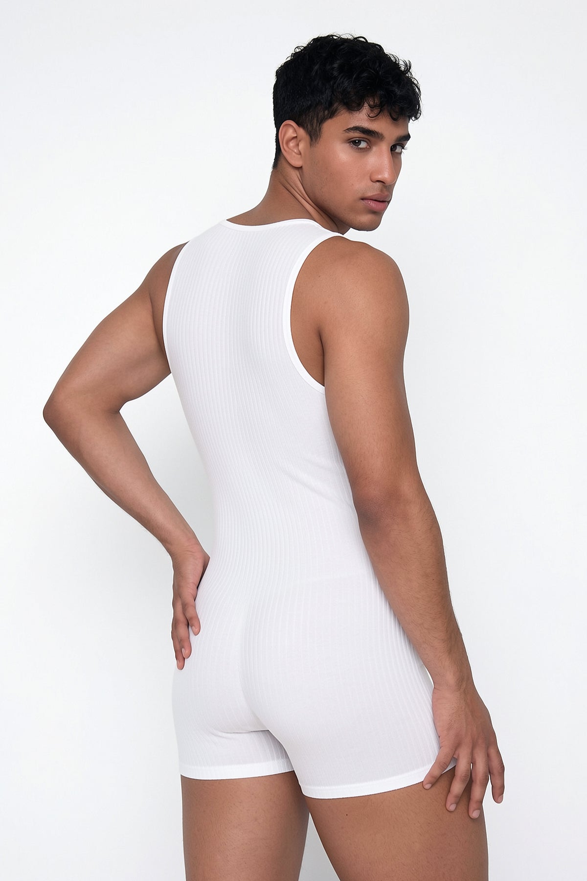 Void Contour Stripe Playsuit