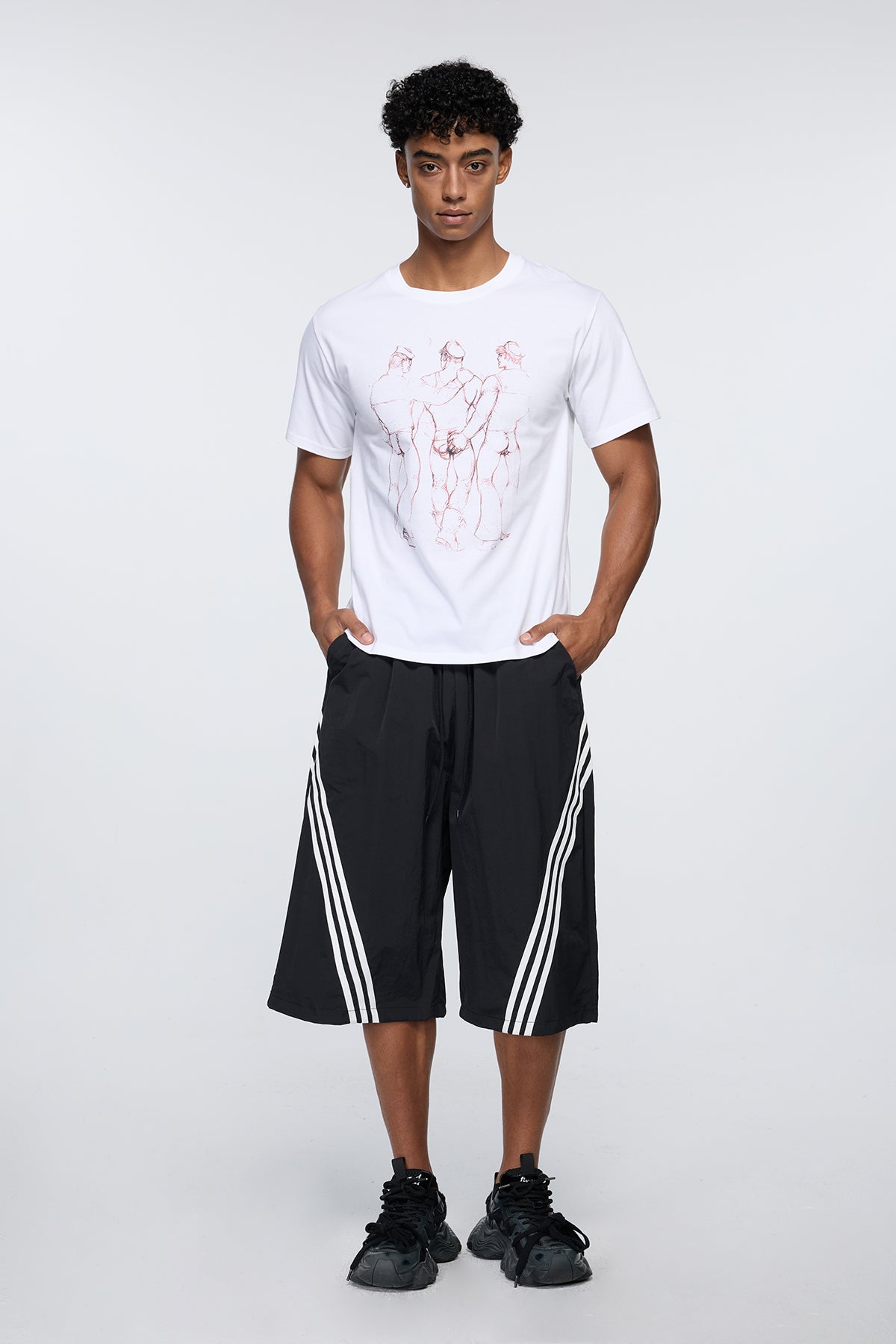 Void Pattern Print T-Shirt