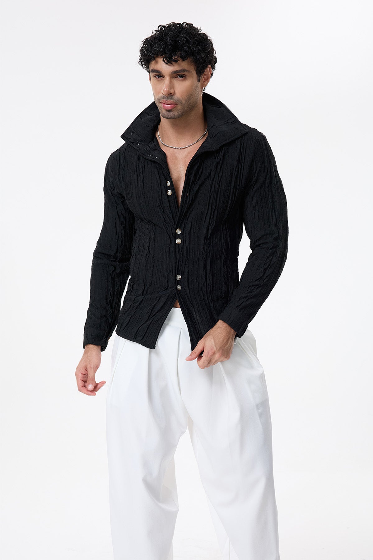 Void Veil Long Sleeve Shirt Black