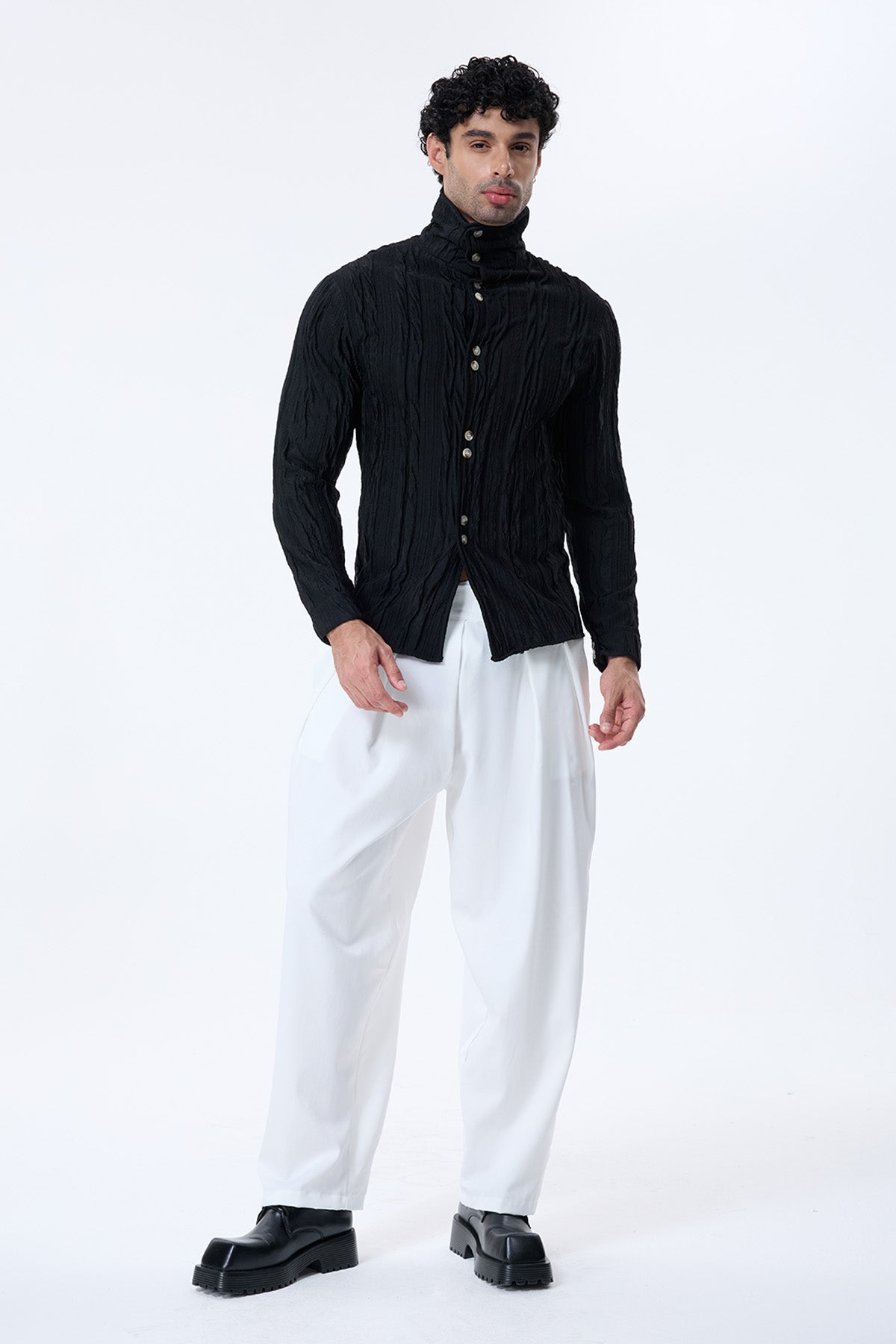 Void Veil Long Sleeve Shirt Black