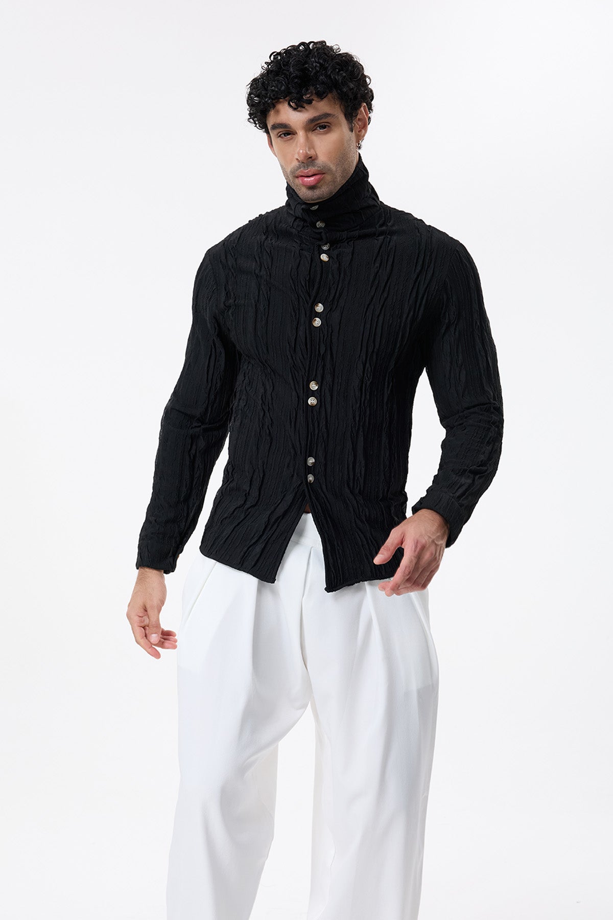 Void Veil Long Sleeve Shirt Black