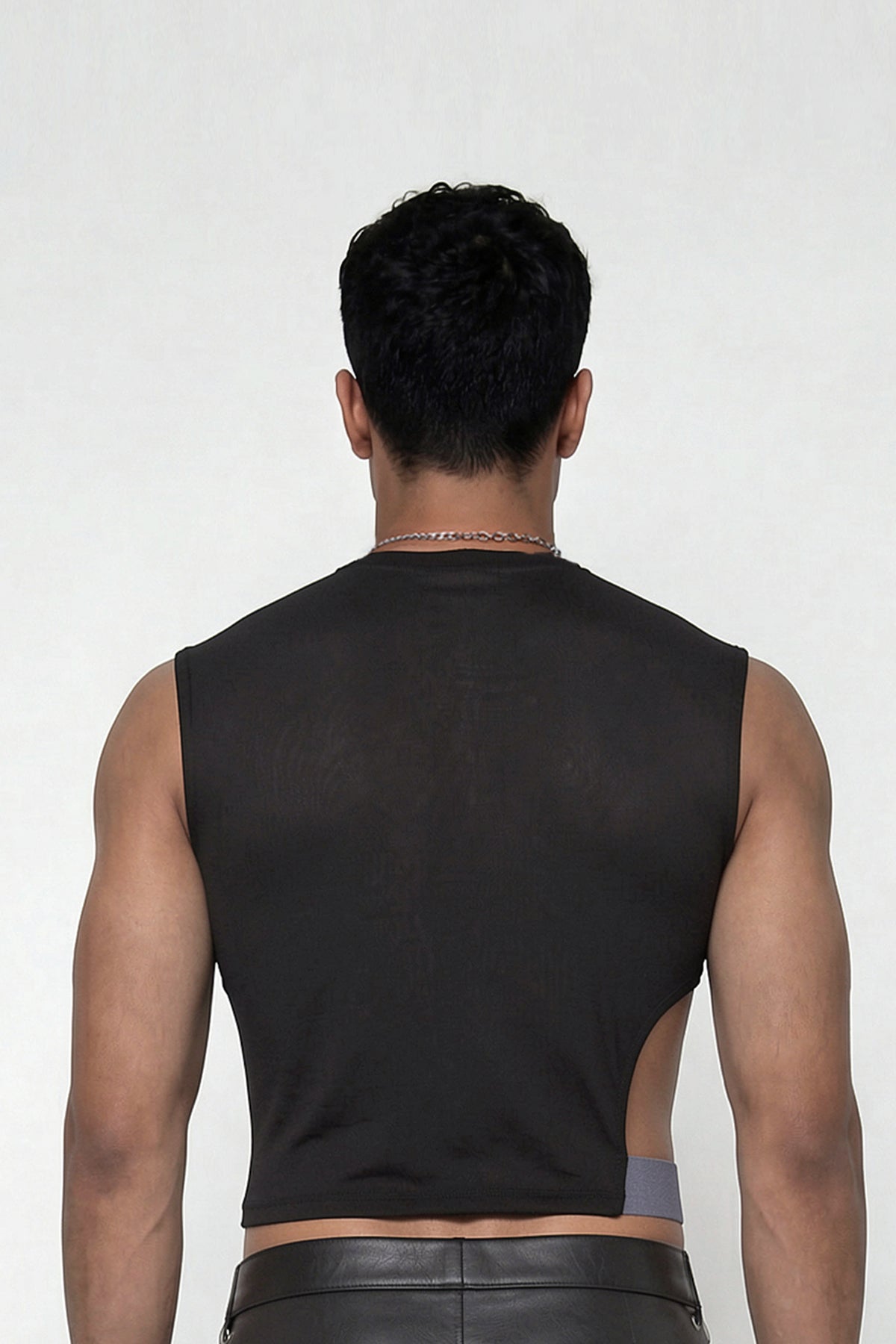 Waist Matrix Cutout Crop Top