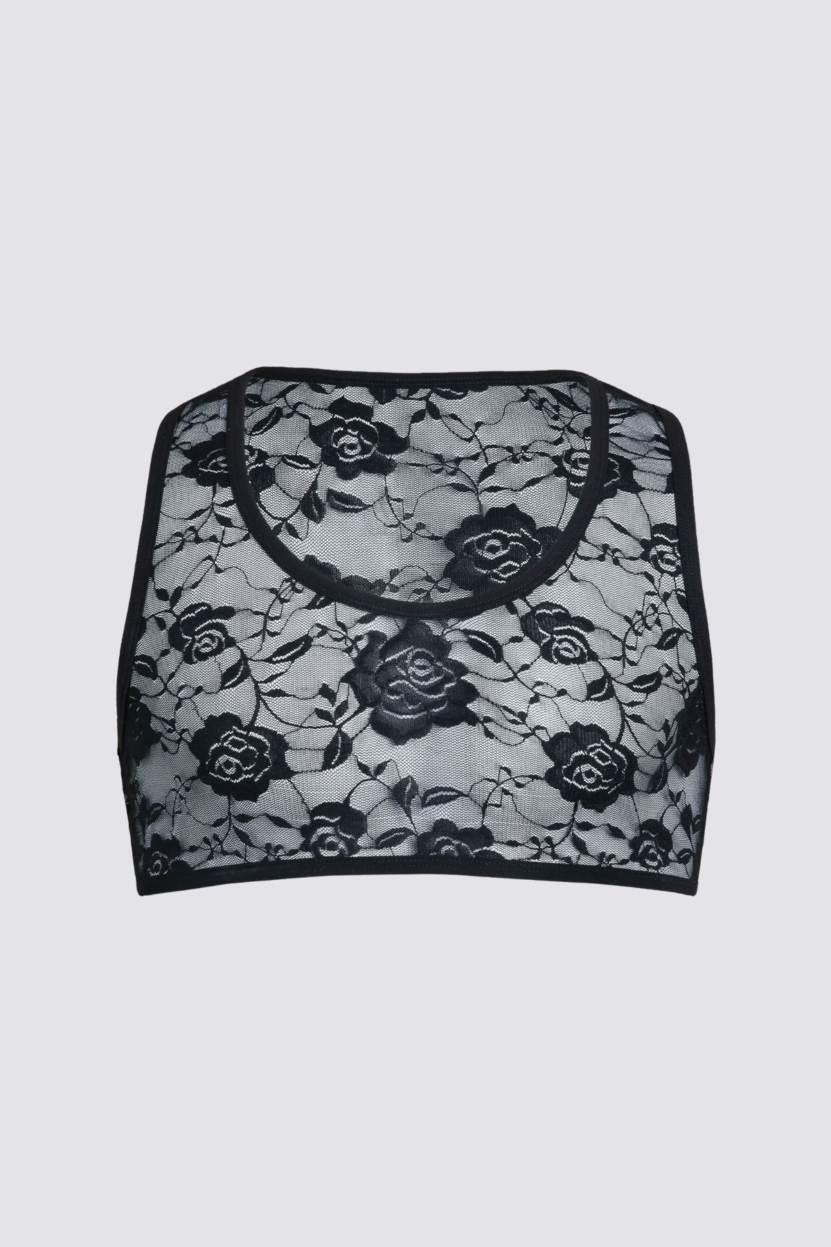 Waist Whisper Lace Crop Sleeveless Top