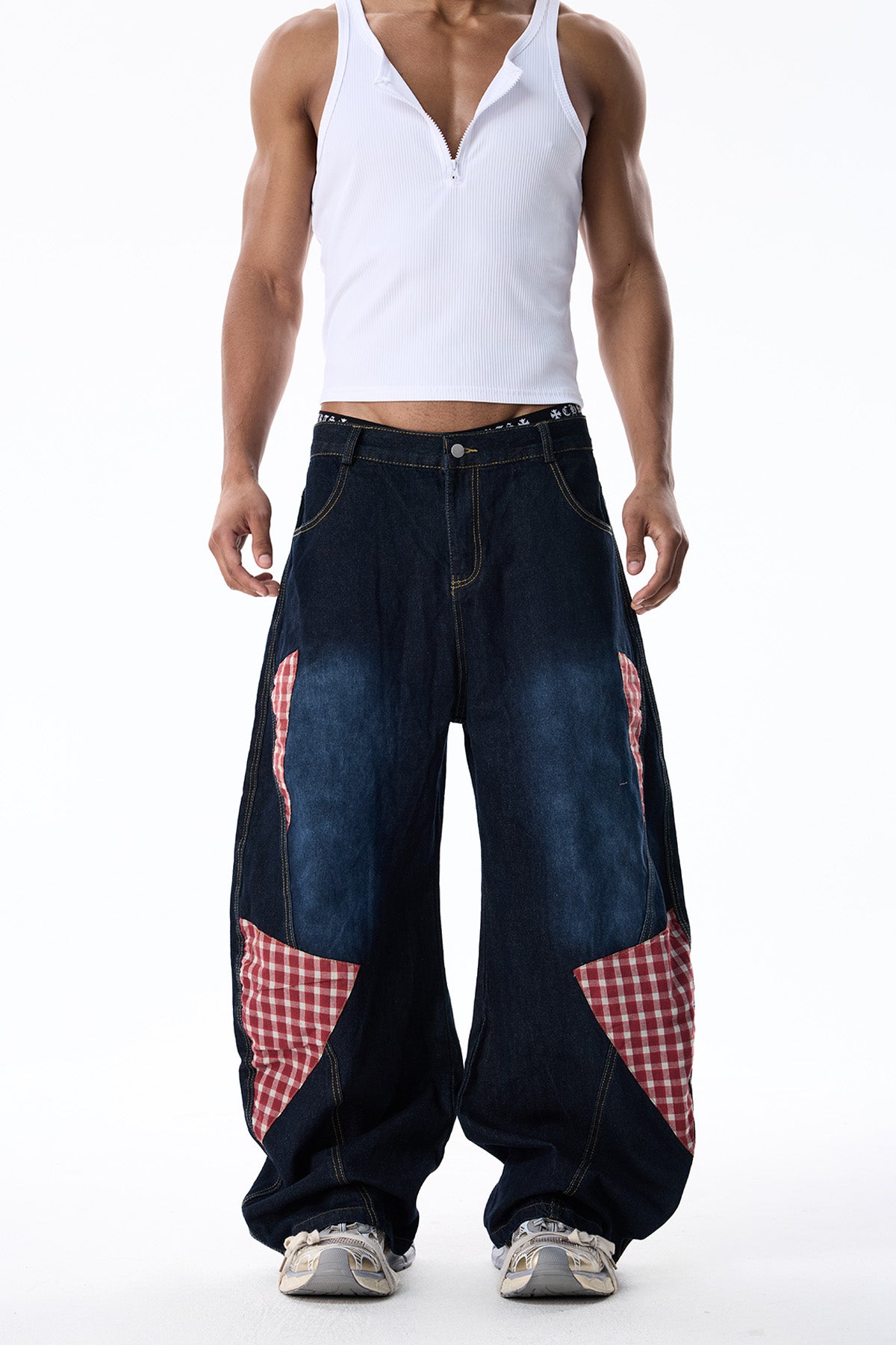 Wave Track Barrel Jeans