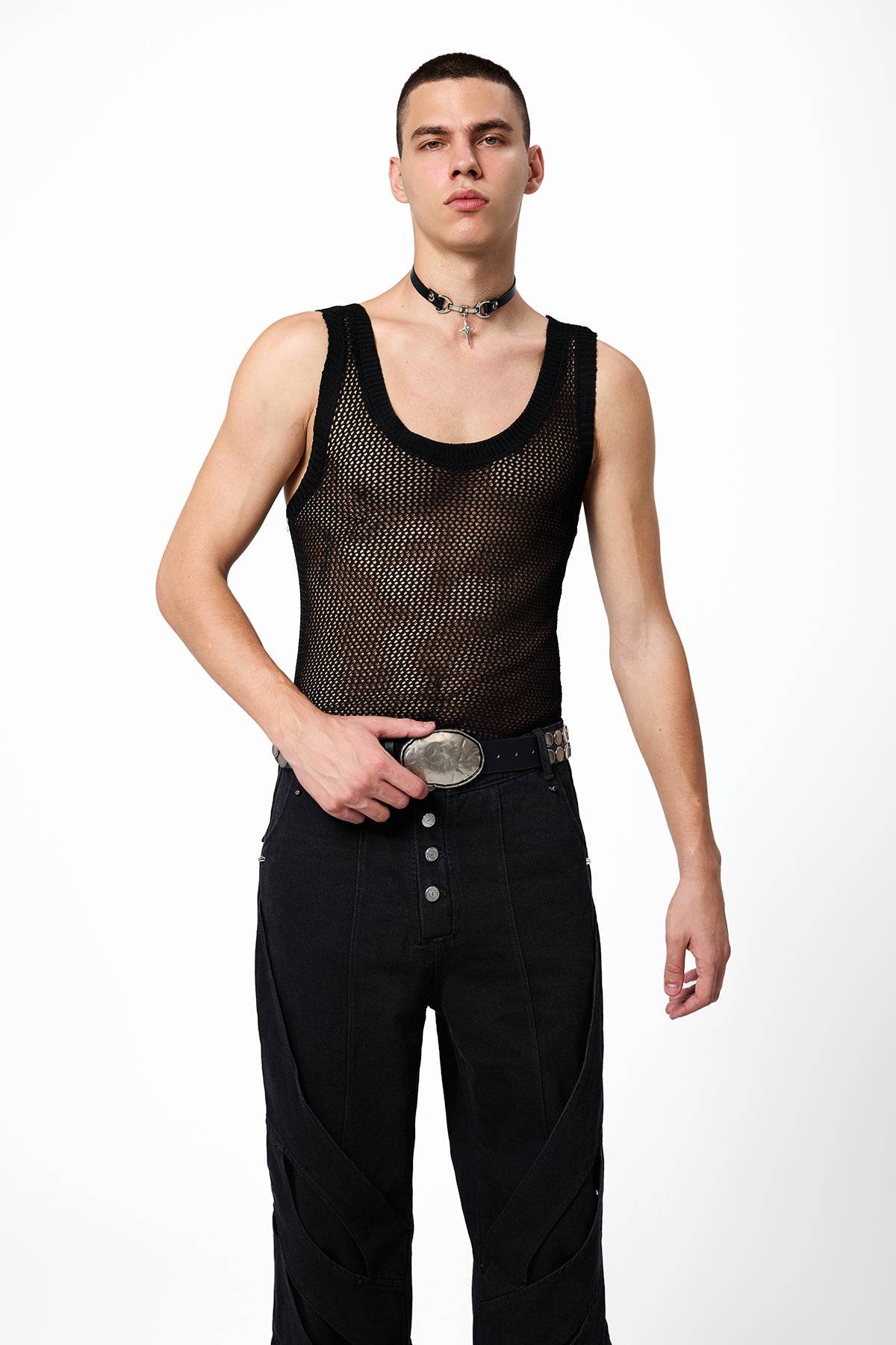 Whisper Mouth Knit Cutout Top