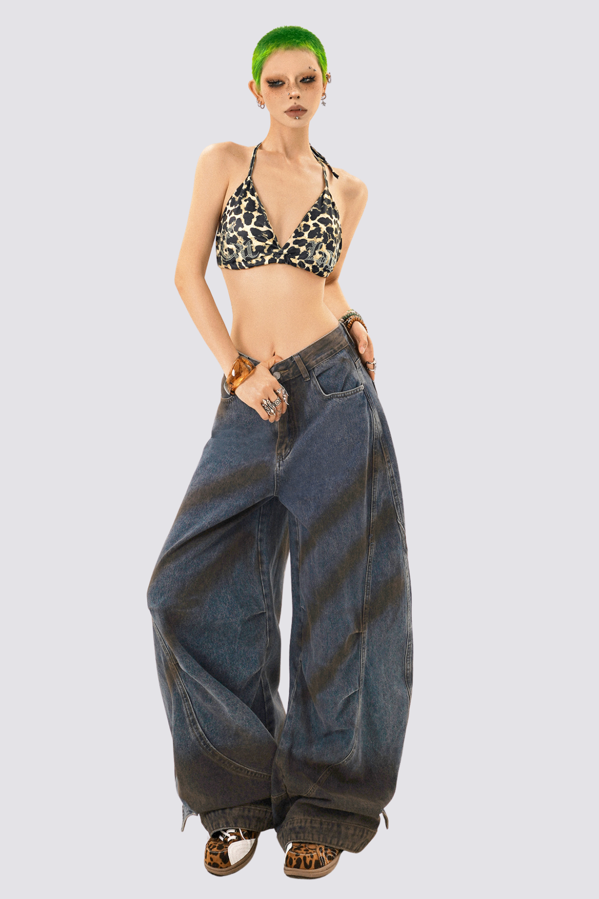 Wild Print Rhinestone Leopard Top