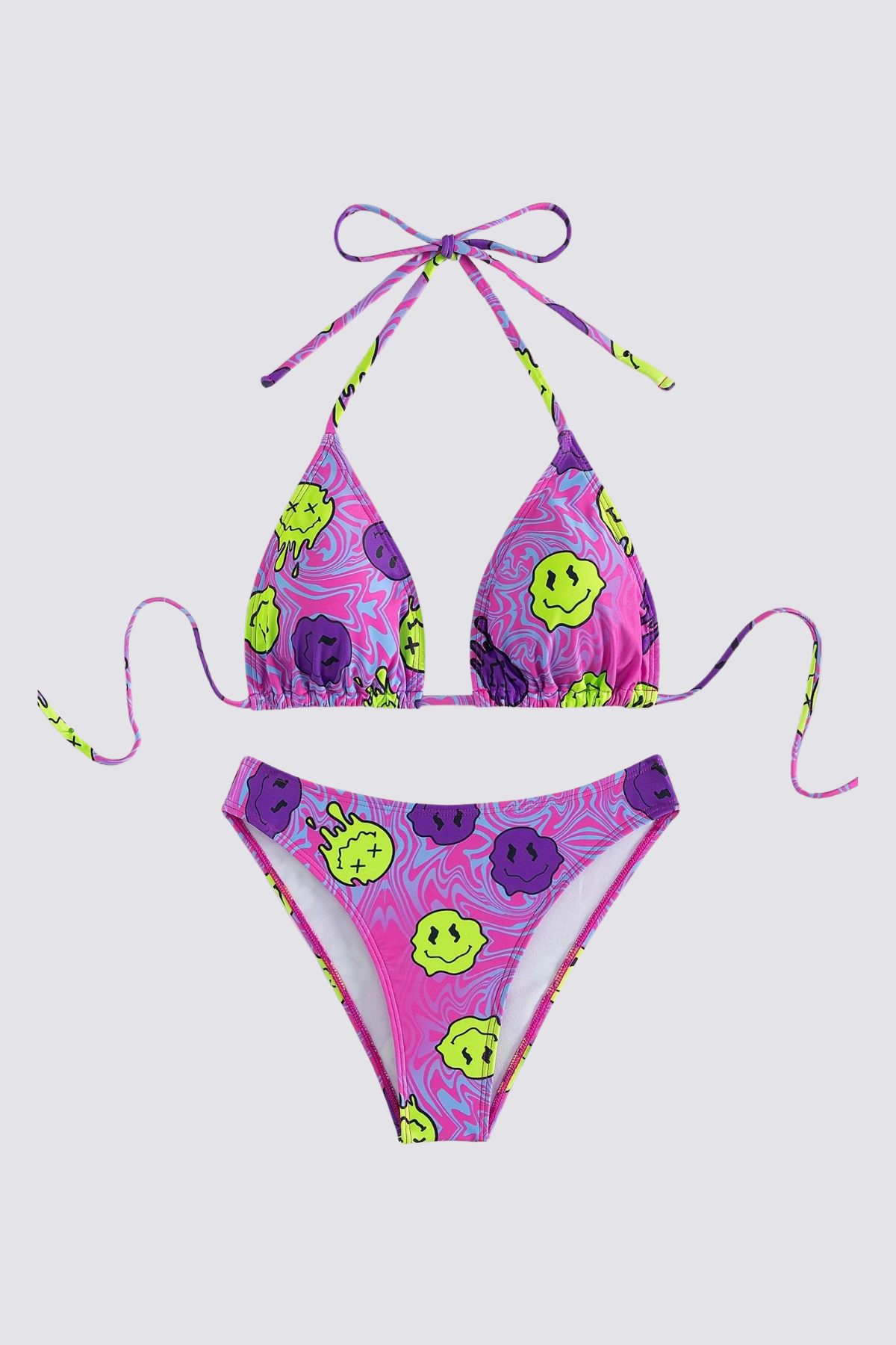 Wild Flag Print Bikini Two Piece Set