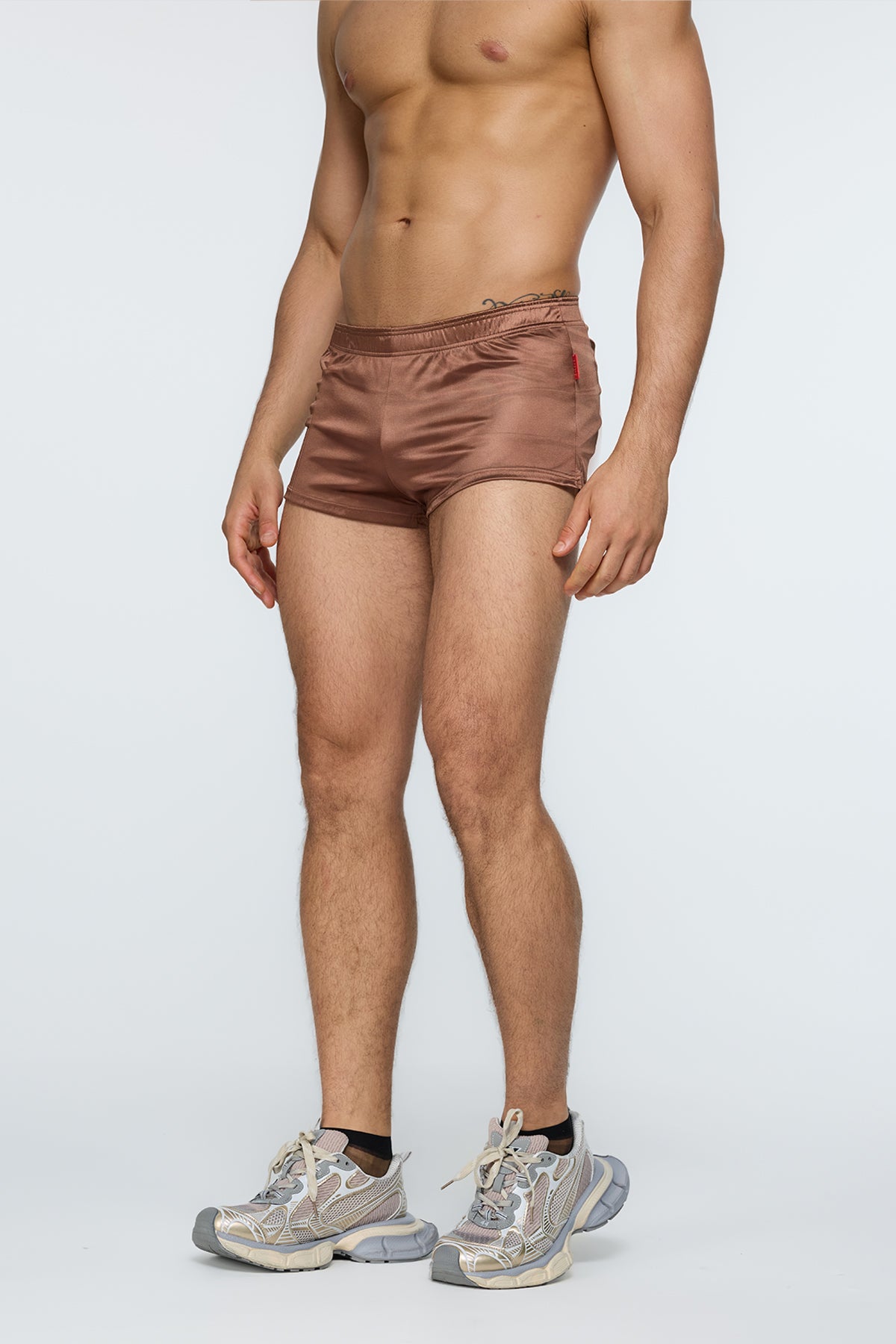 Woven Boxer Shorts Brown