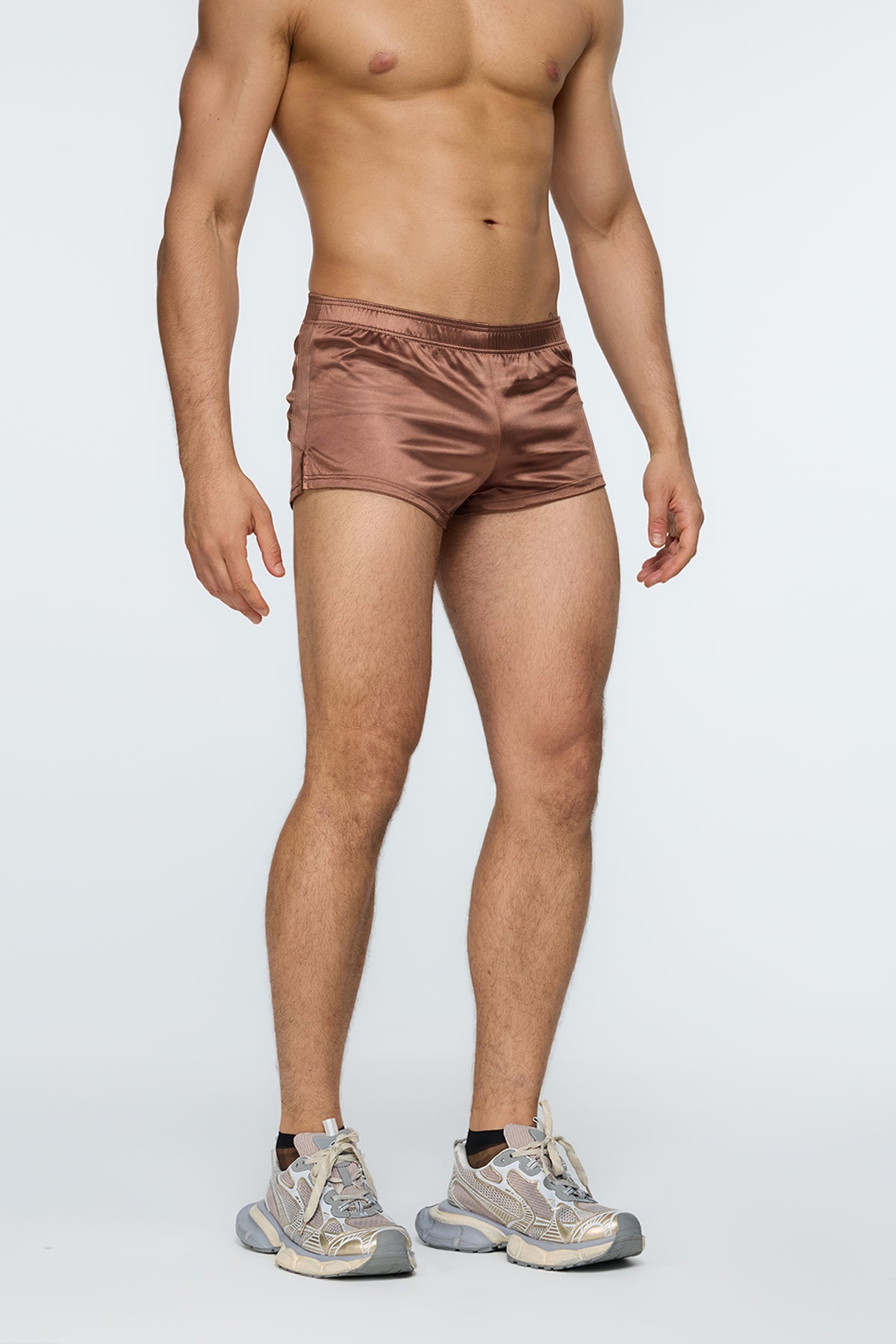 Woven Boxer Shorts Brown