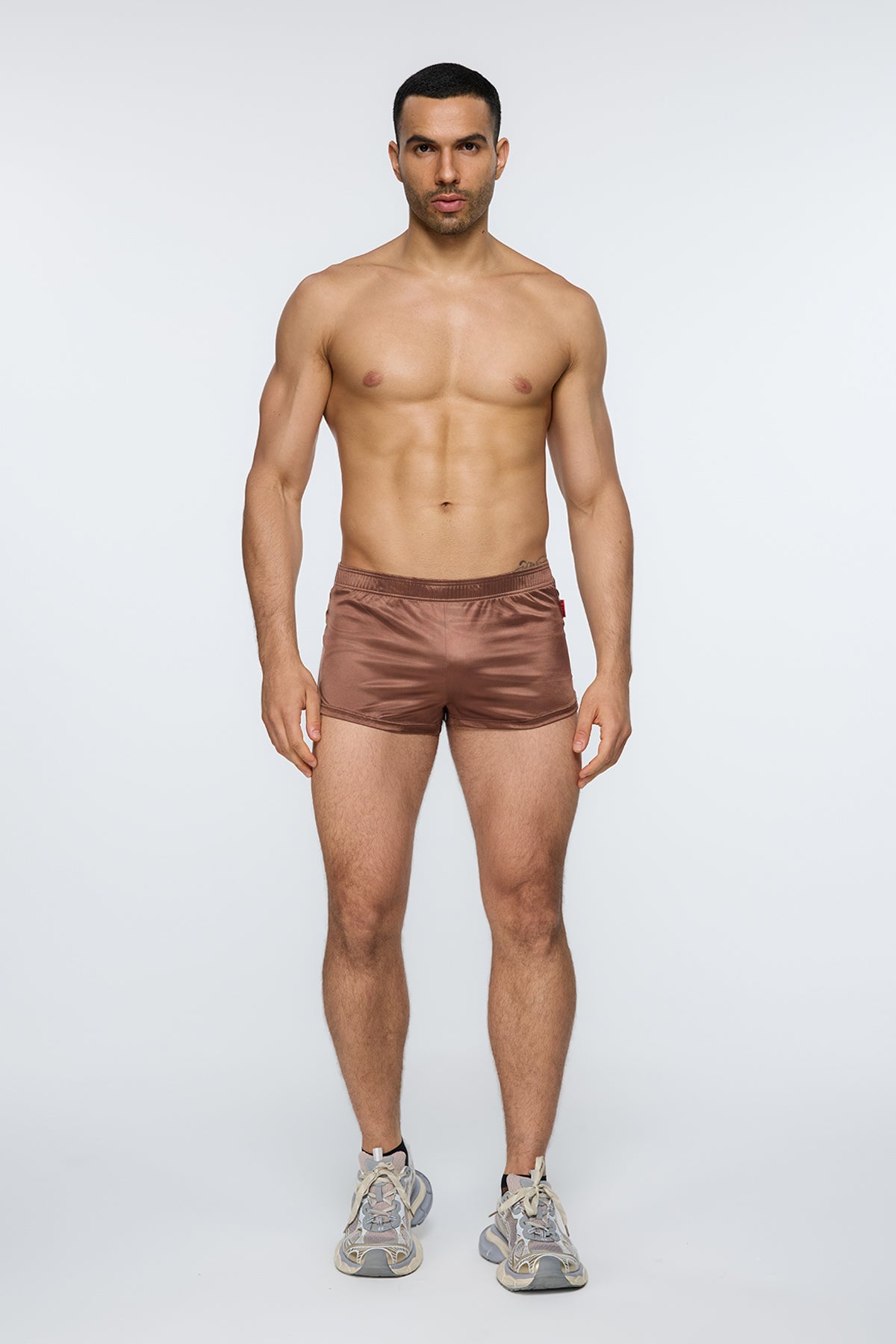 Woven Boxer Shorts Brown
