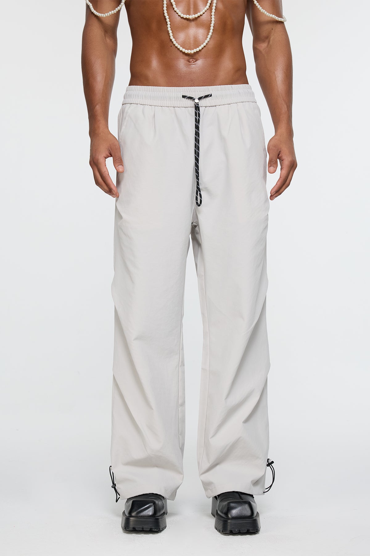 Woven Trouser Straight Pants