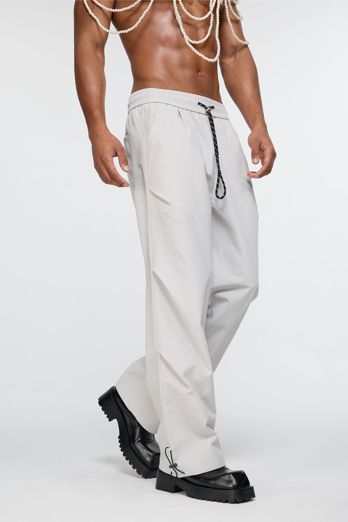 Woven Trouser Straight Pants