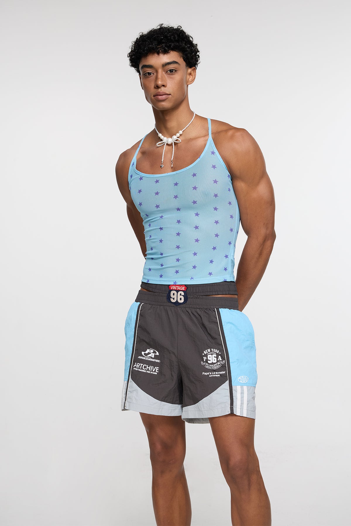 Y2K Vibe Star Print Top