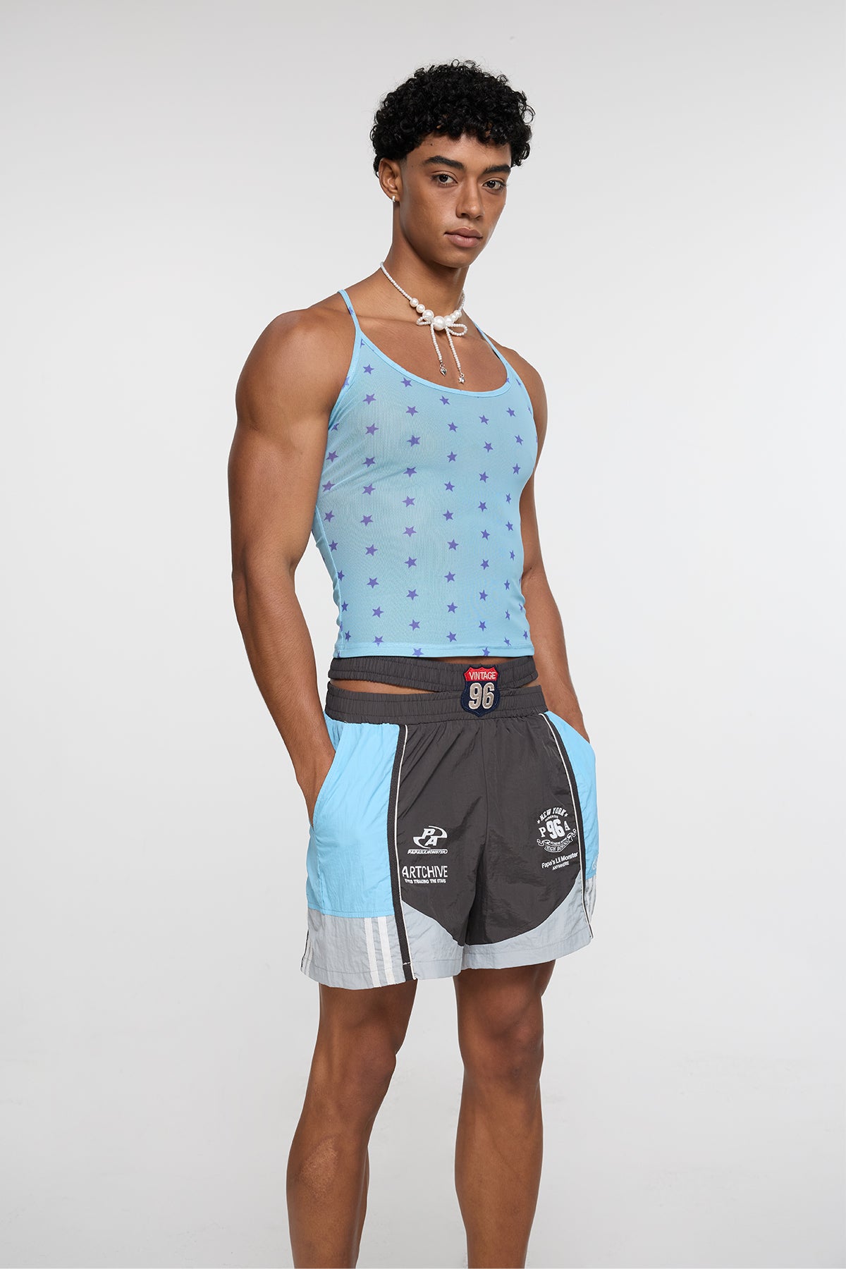Y2K Vibe Star Print Top