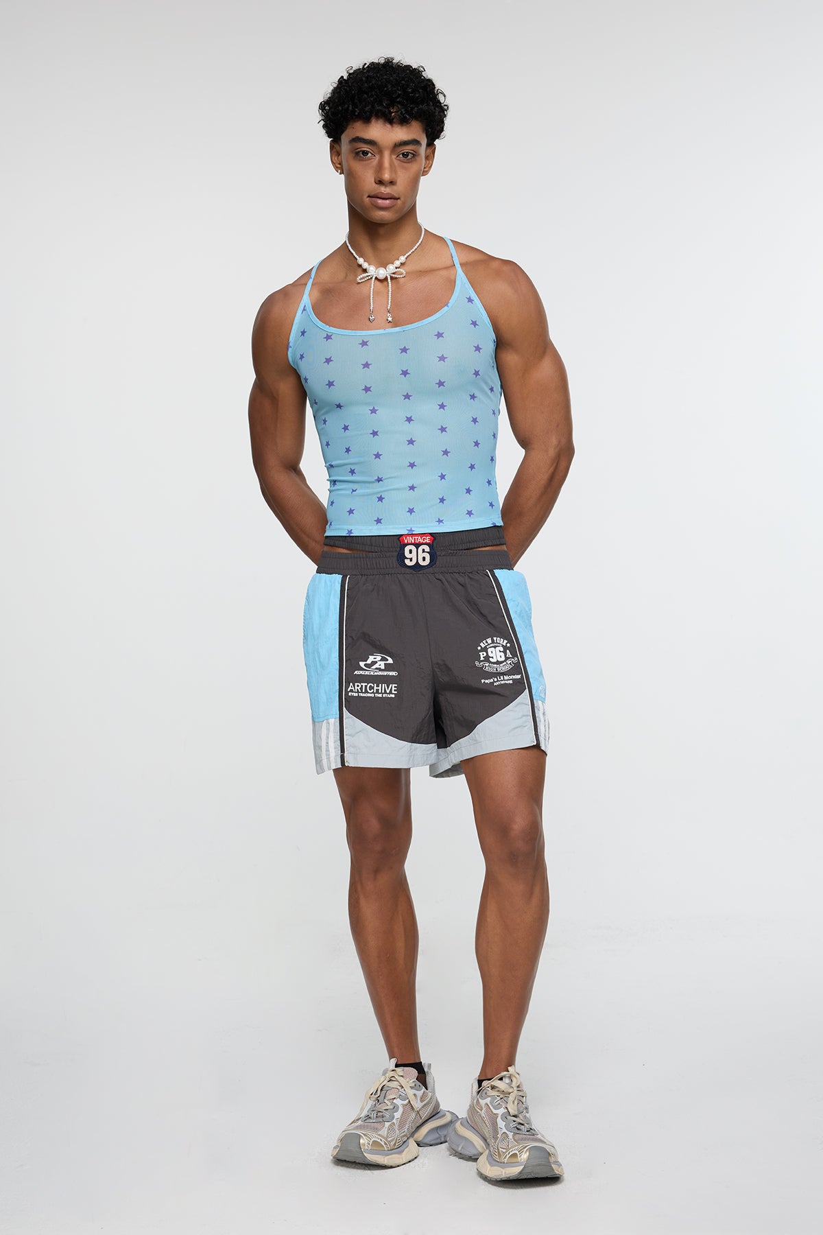 Y2K Vibe Star Print Top