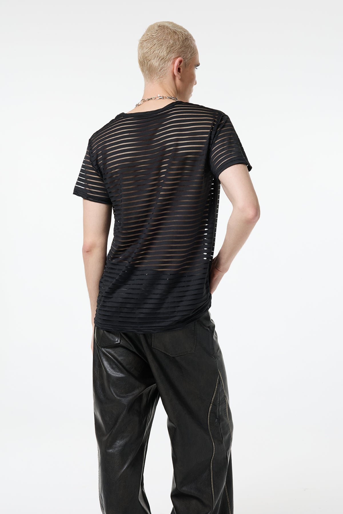 Zero Contrast Cutout Stripe Top
