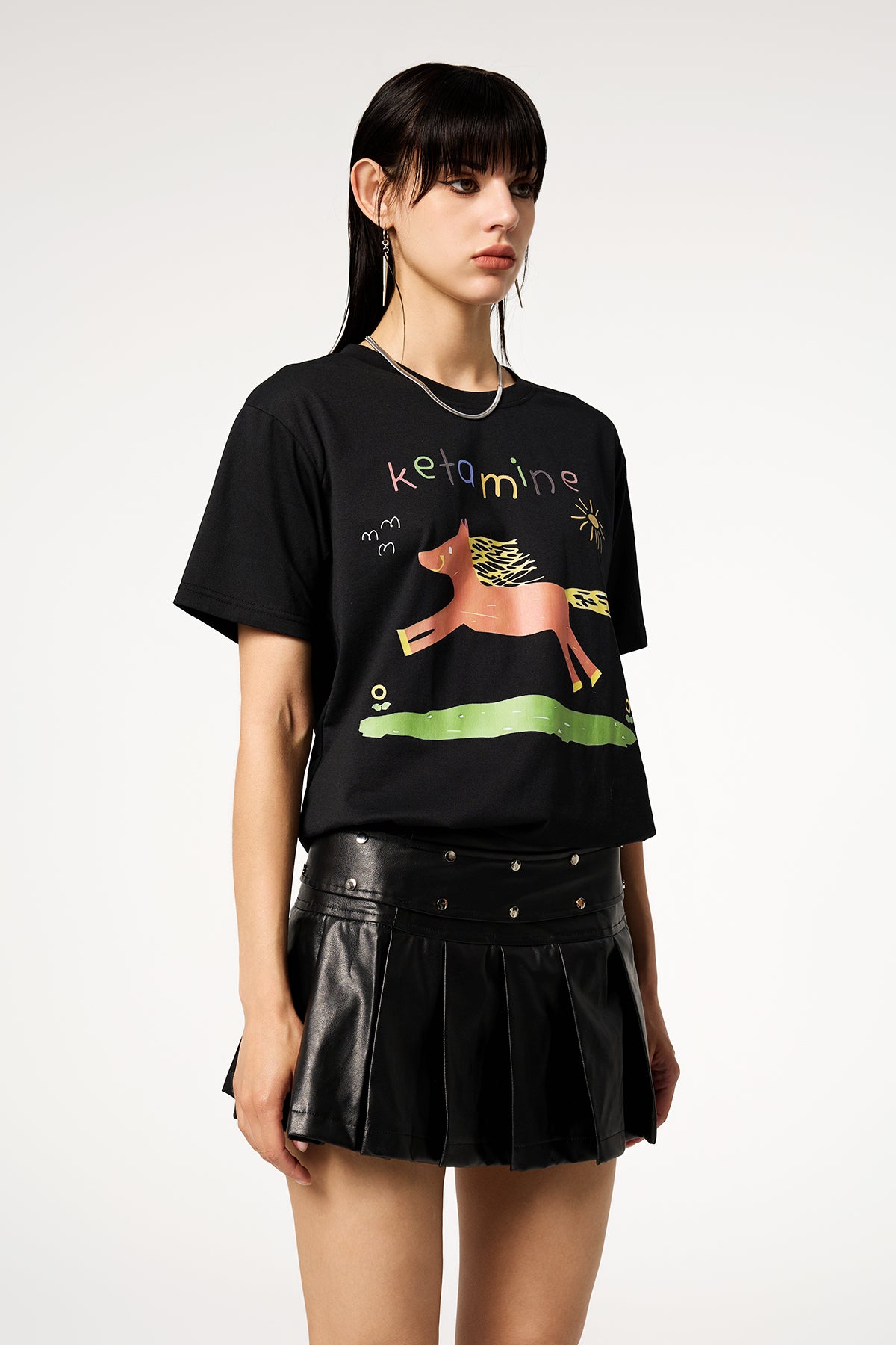 Zero Form K-Horse Short Sleeve Top