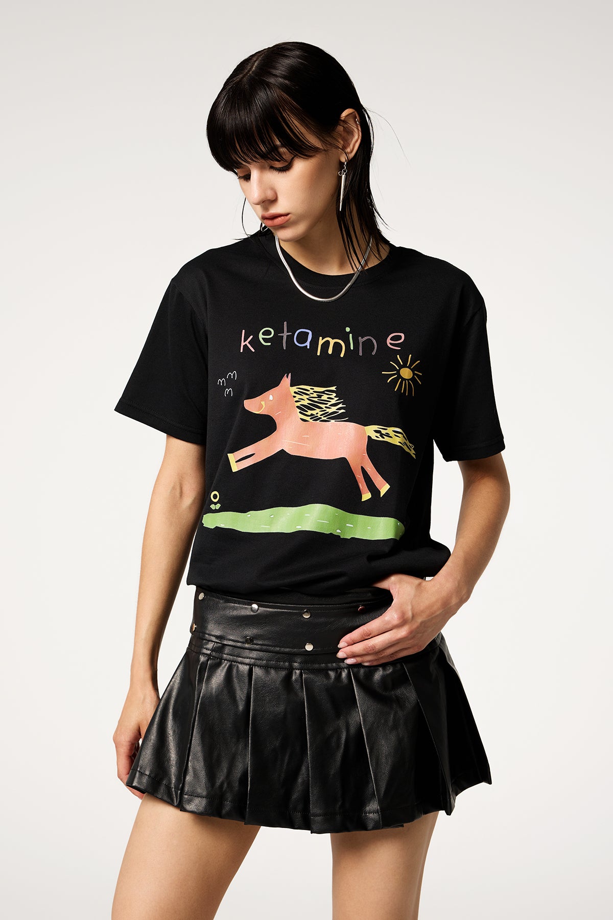 Zero Form K-Horse Short Sleeve Top