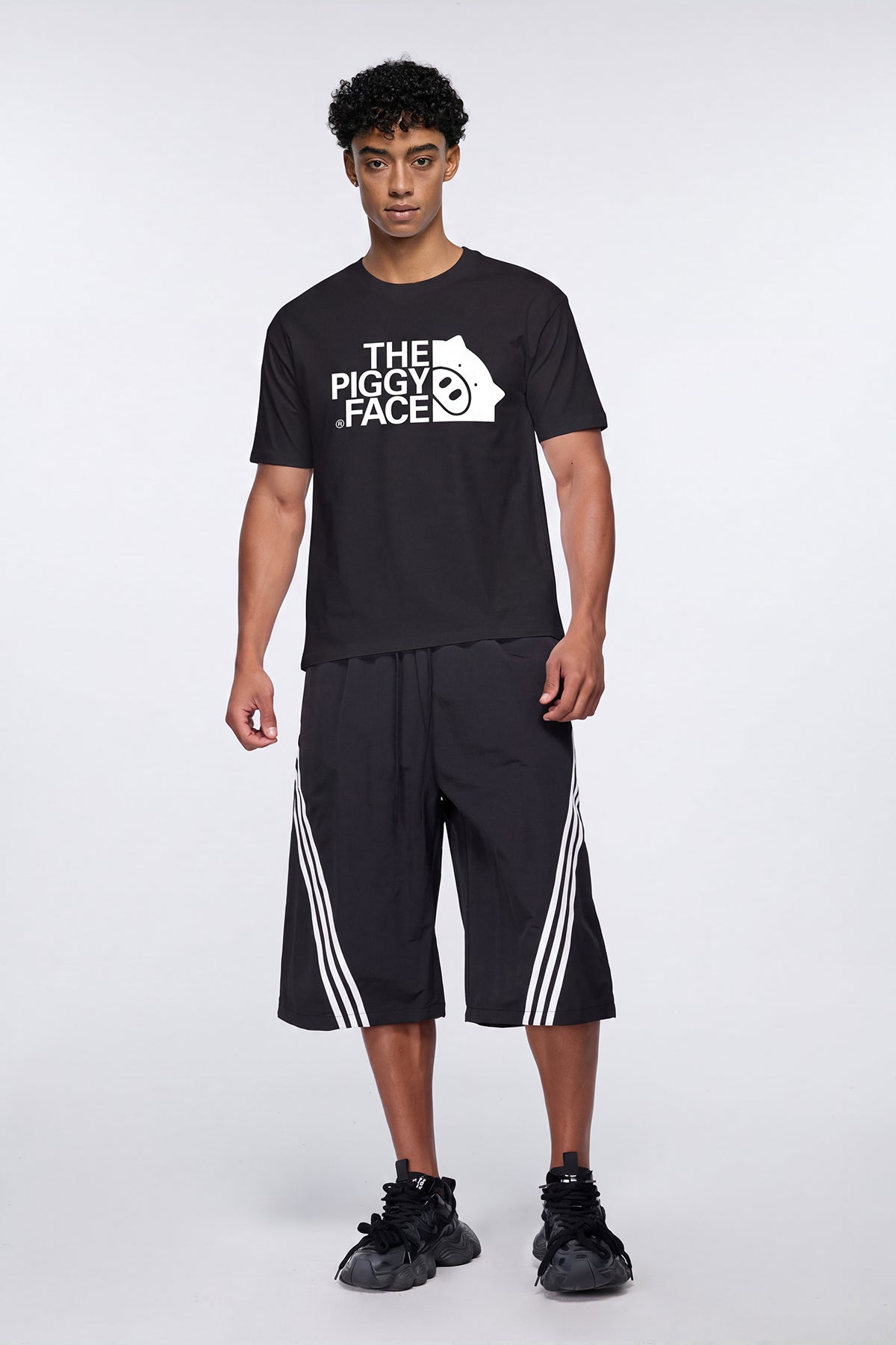 Zero Patter Print T-Shirt Black