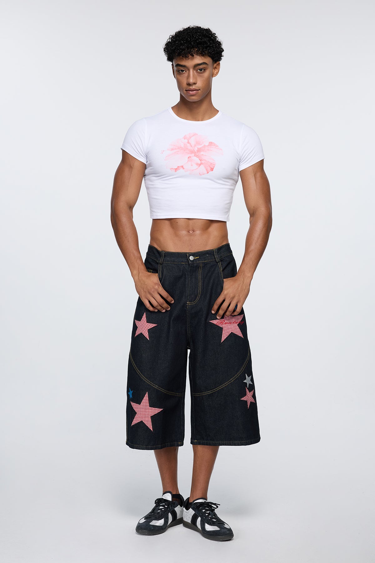 Zero Void Floral Print Crop Top